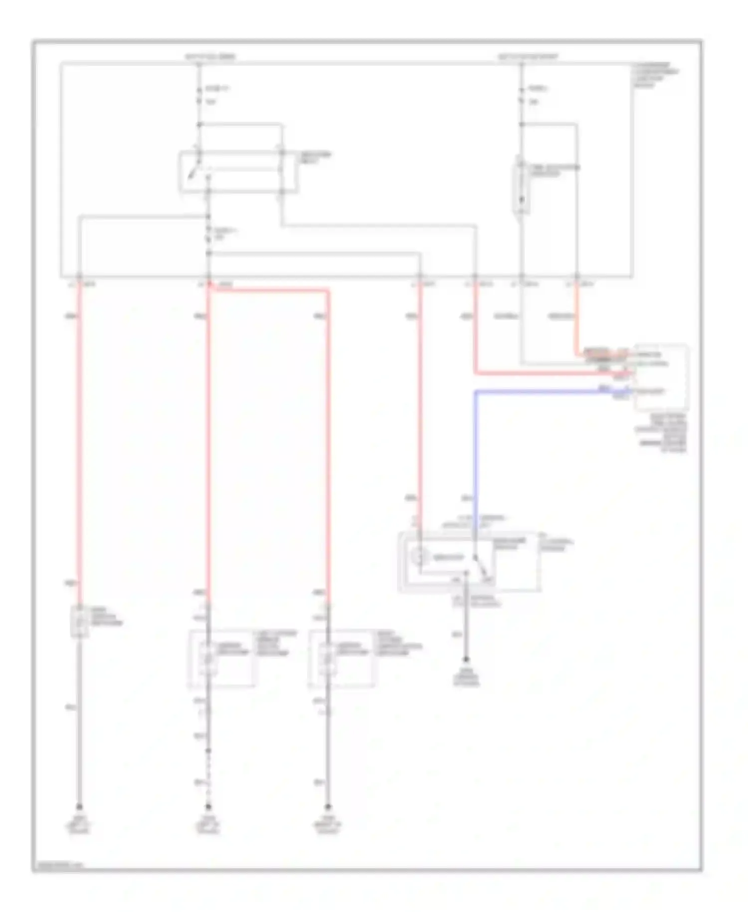 Elantra Hyundai III (2000-2003): Defogger circuit