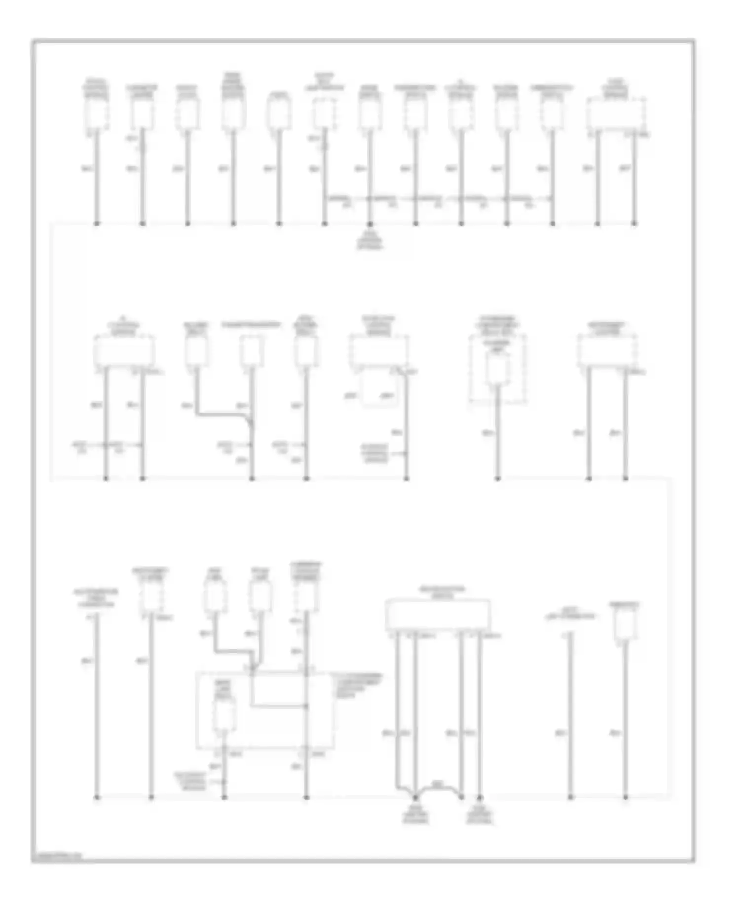 Elantra Hyundai III (2000-2003): Ground distribution circuit (2 of 3)