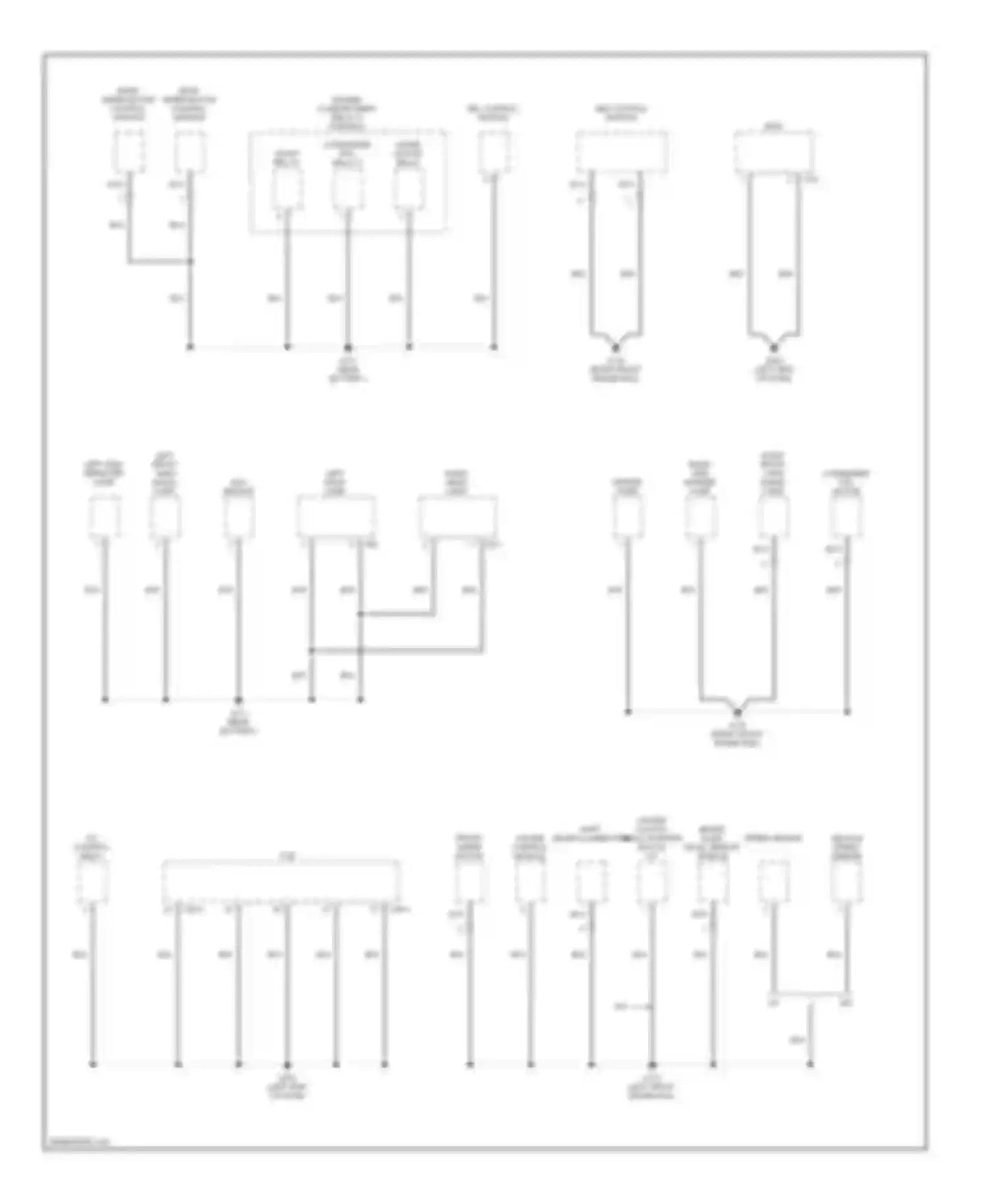 Elantra Hyundai III (2000-2003): Ground distribution circuit (3 of 3)