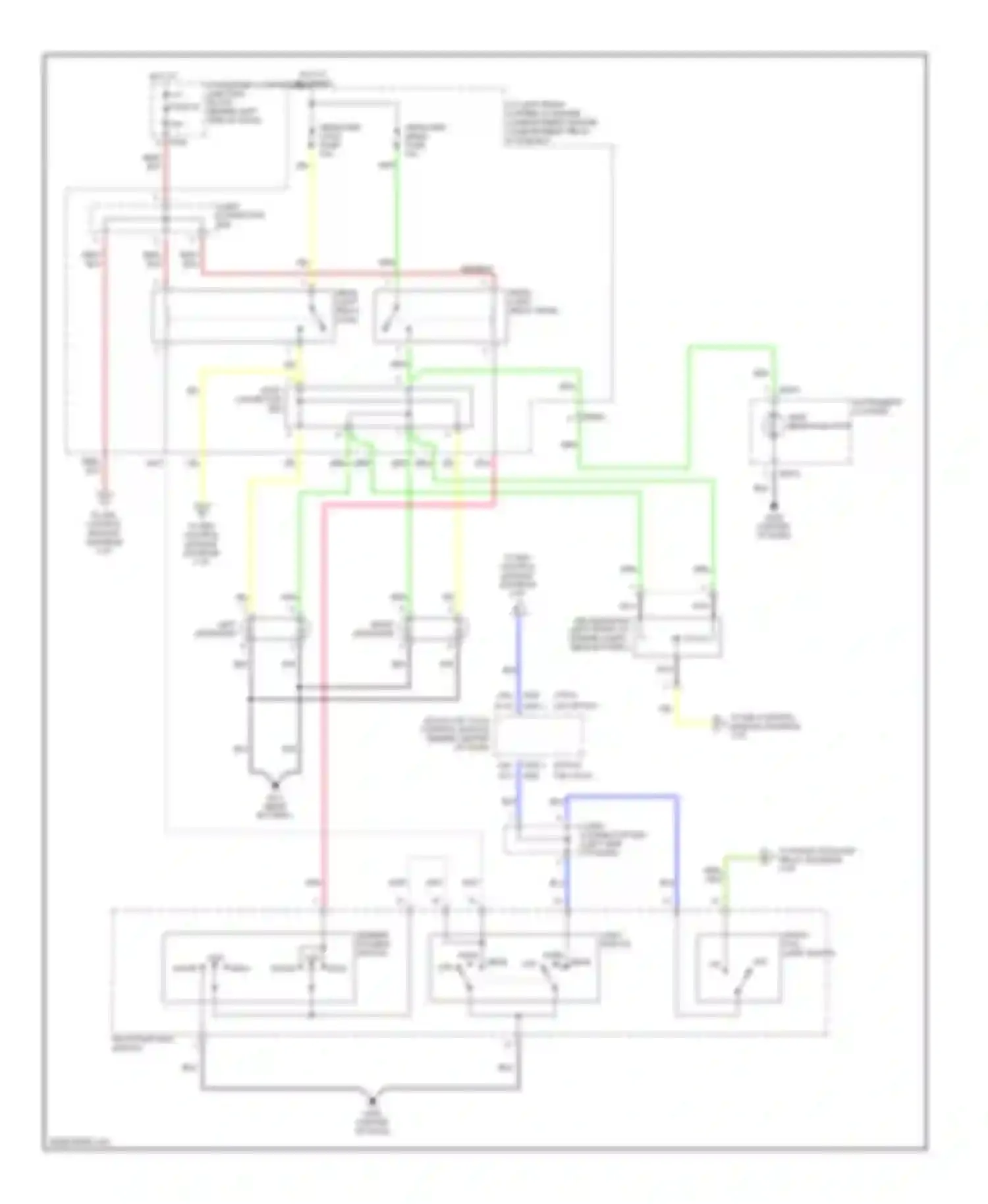Elantra Hyundai III (2000-2003): Headlight circuit, with drl (1 of 2)