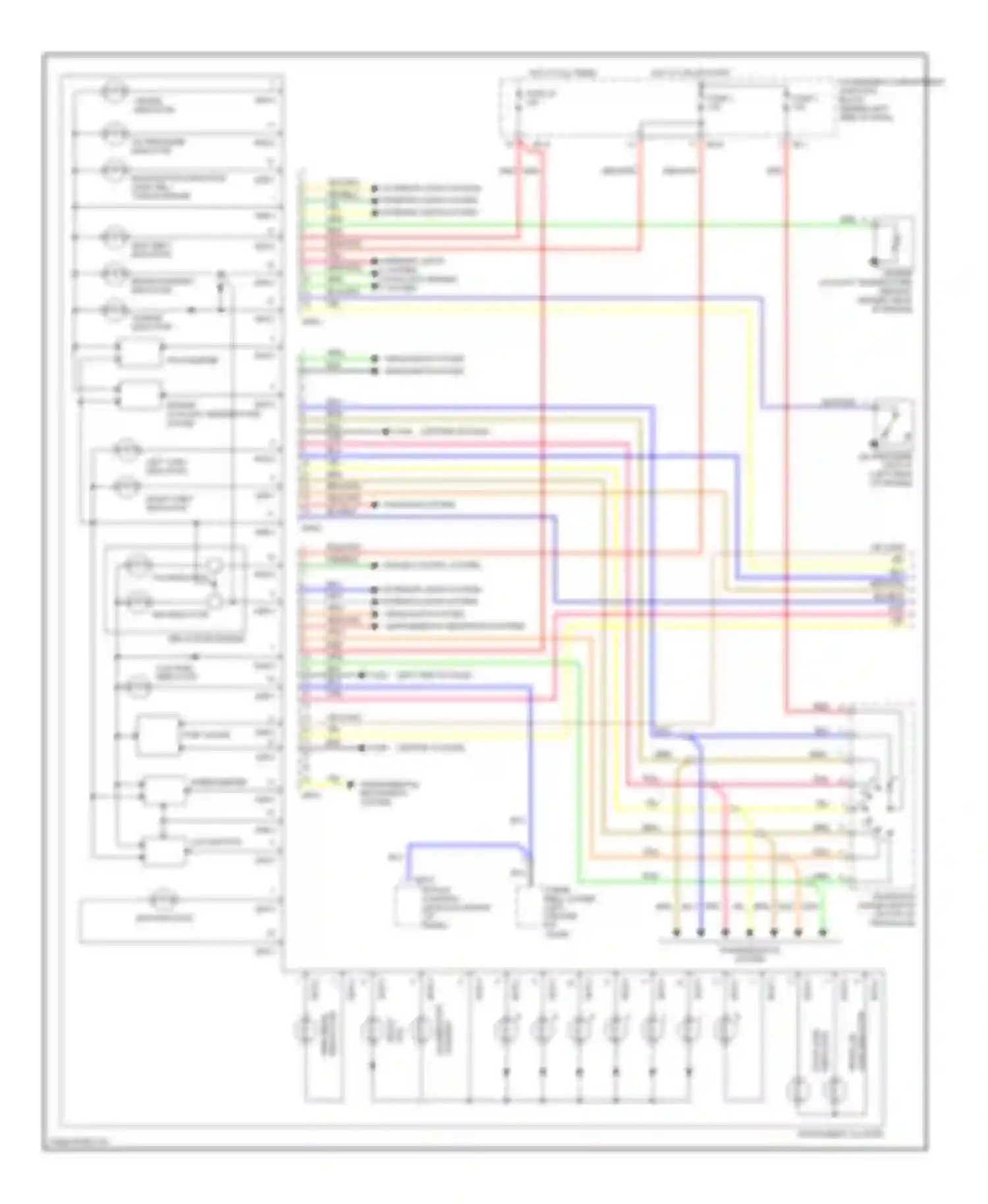 Elantra Hyundai III (2000-2003): Instrument cluster circuit (1 of 2)