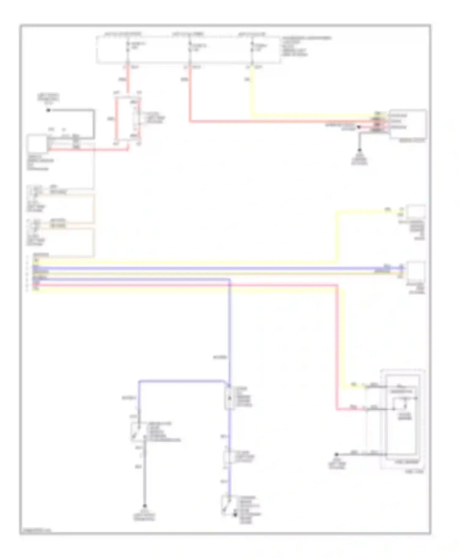 Elantra Hyundai III (2000-2003): Instrument cluster circuit (2 of 2)