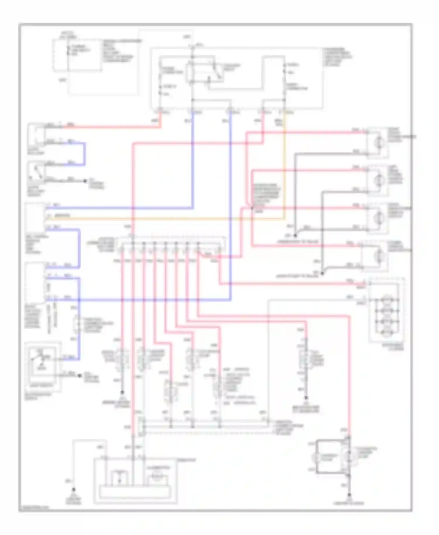 Elantra Hyundai III (2000-2003): Instrument illumination circuit