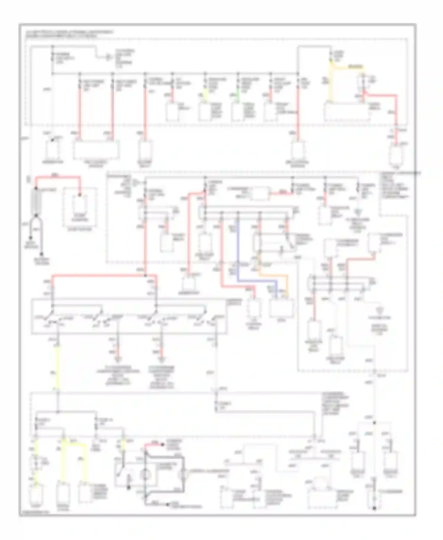 Elantra Hyundai III (2000-2003): Power distribution circuit (1 of 5)