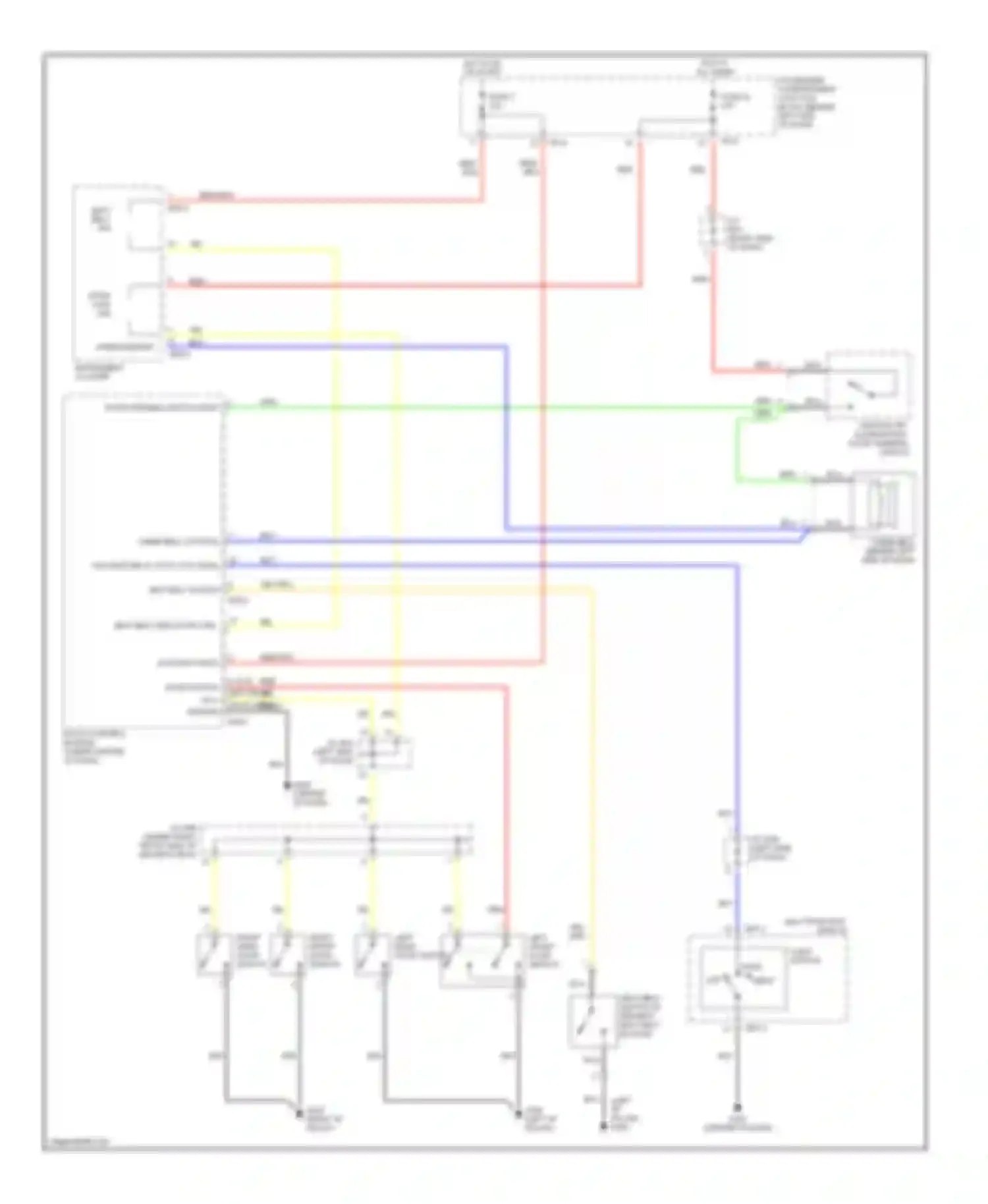 Elantra Hyundai III (2000-2003): Warning system circuits
