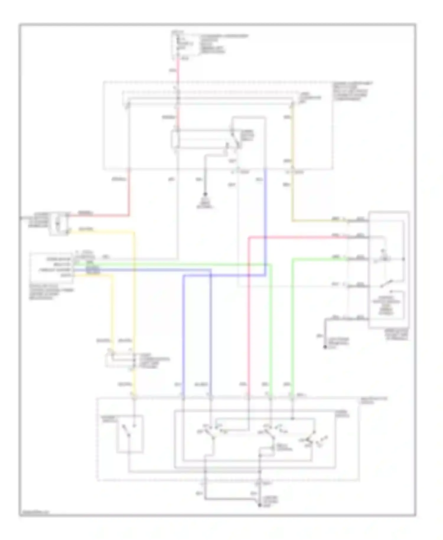 Elantra Hyundai III (2000-2003): Wiper/washer circuit