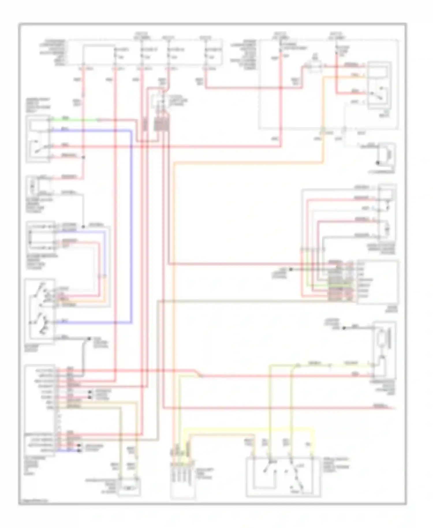 Wiring diagram blk/org for Hyundai Elantra III (2000-2003) (1 of 1)