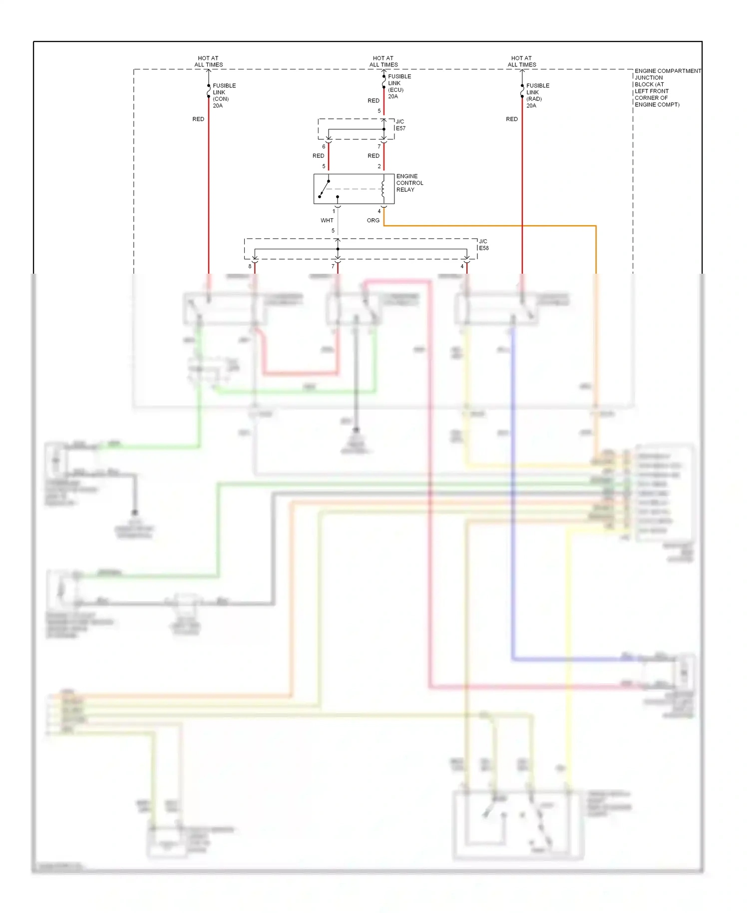 Wiring diagram blu for Hyundai Elantra III (2000-2003) (4 of 37)