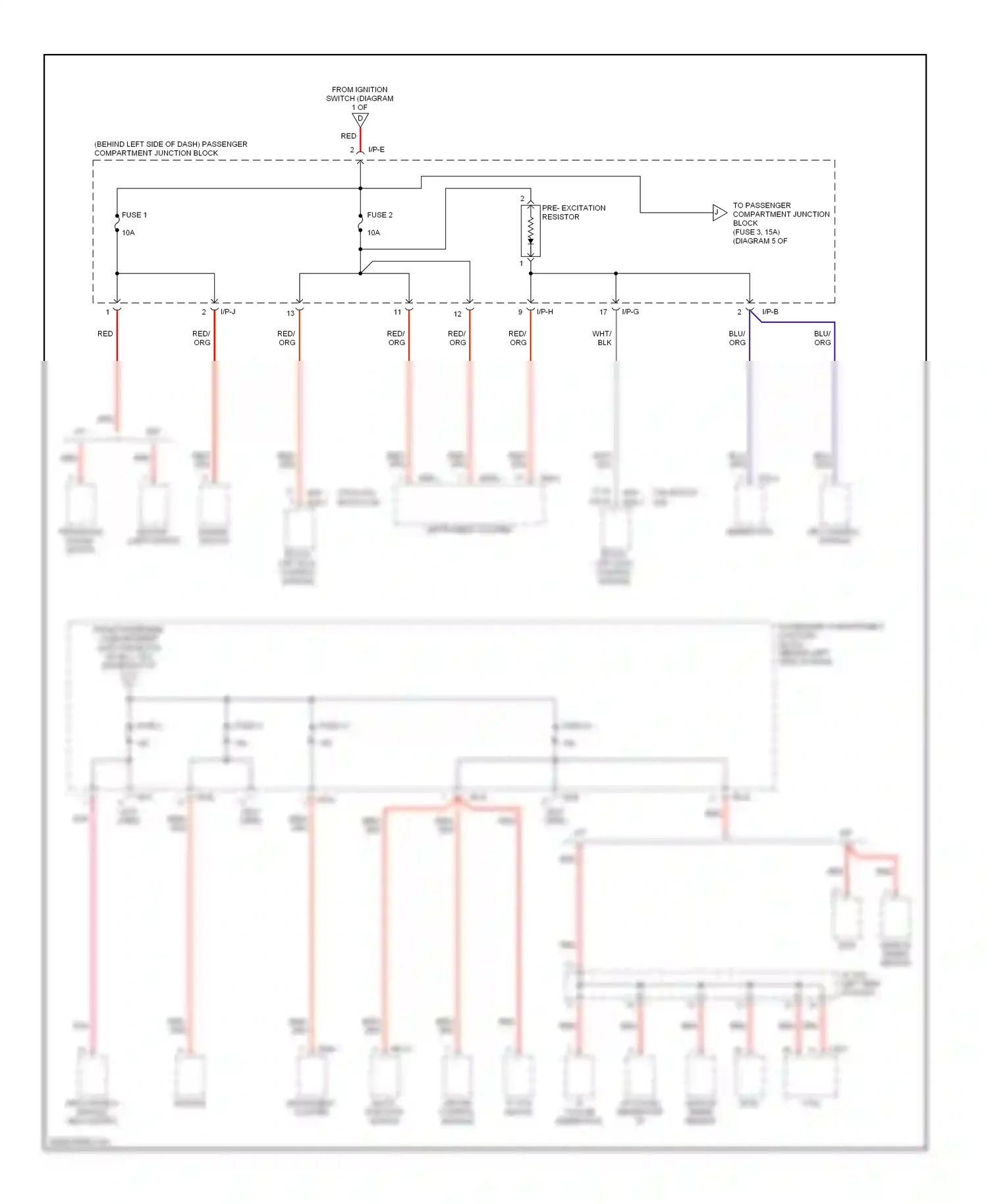 Hyundai Elantra III (2000-2003) i/p-b wiring diagram  (12 of 13)