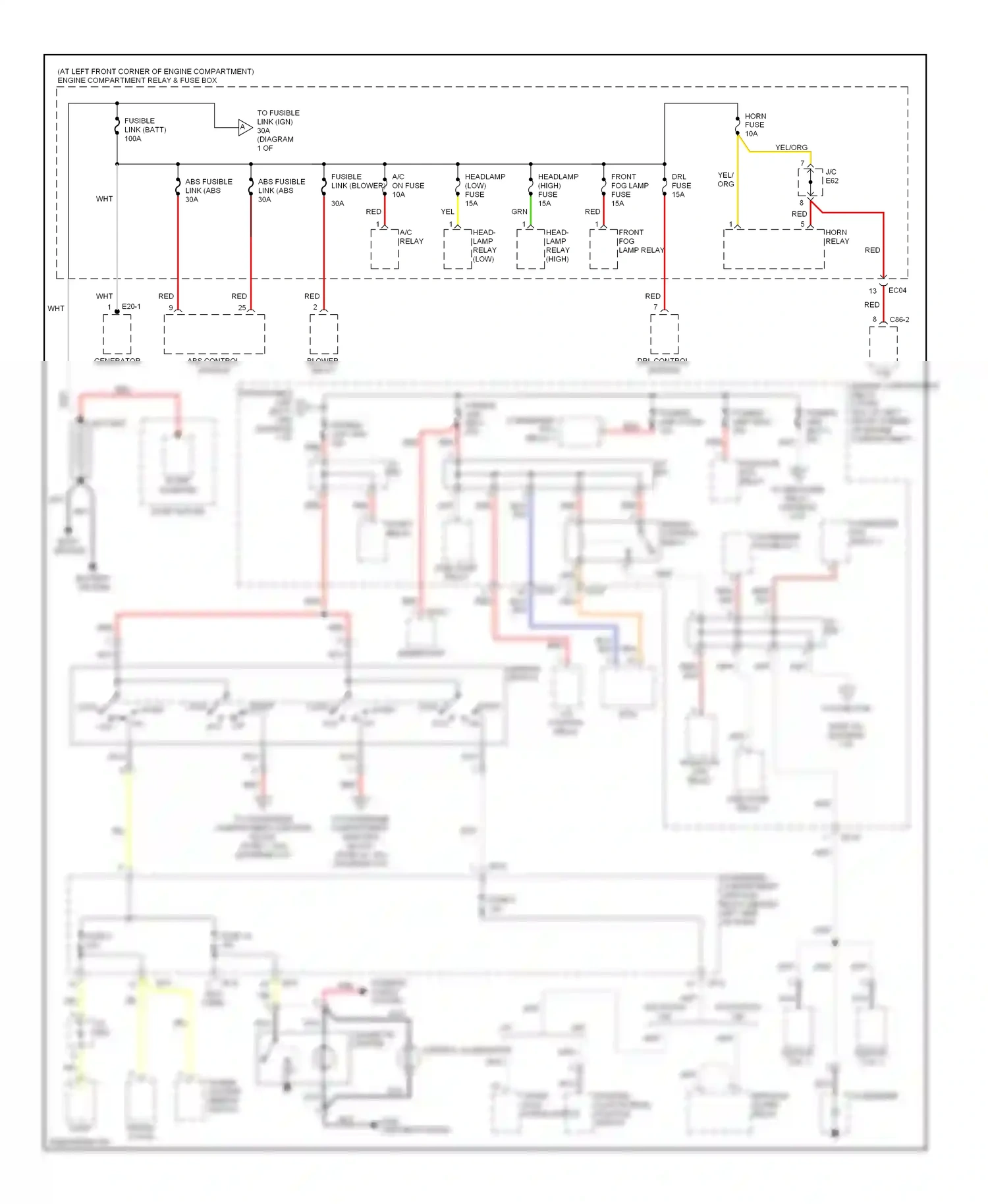 Wiring diagram nca for Hyundai Elantra III (2000-2003) (29 of 40)