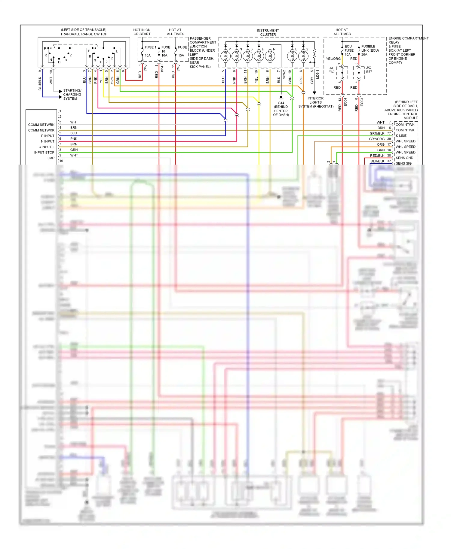 Wiring diagram nca for Hyundai Elantra III (2000-2003) (31 of 40)