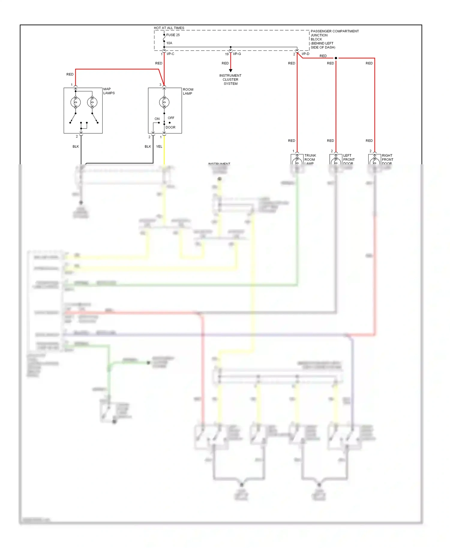 Wiring diagram off on for Hyundai Elantra III (2000-2003) (1 of 1)