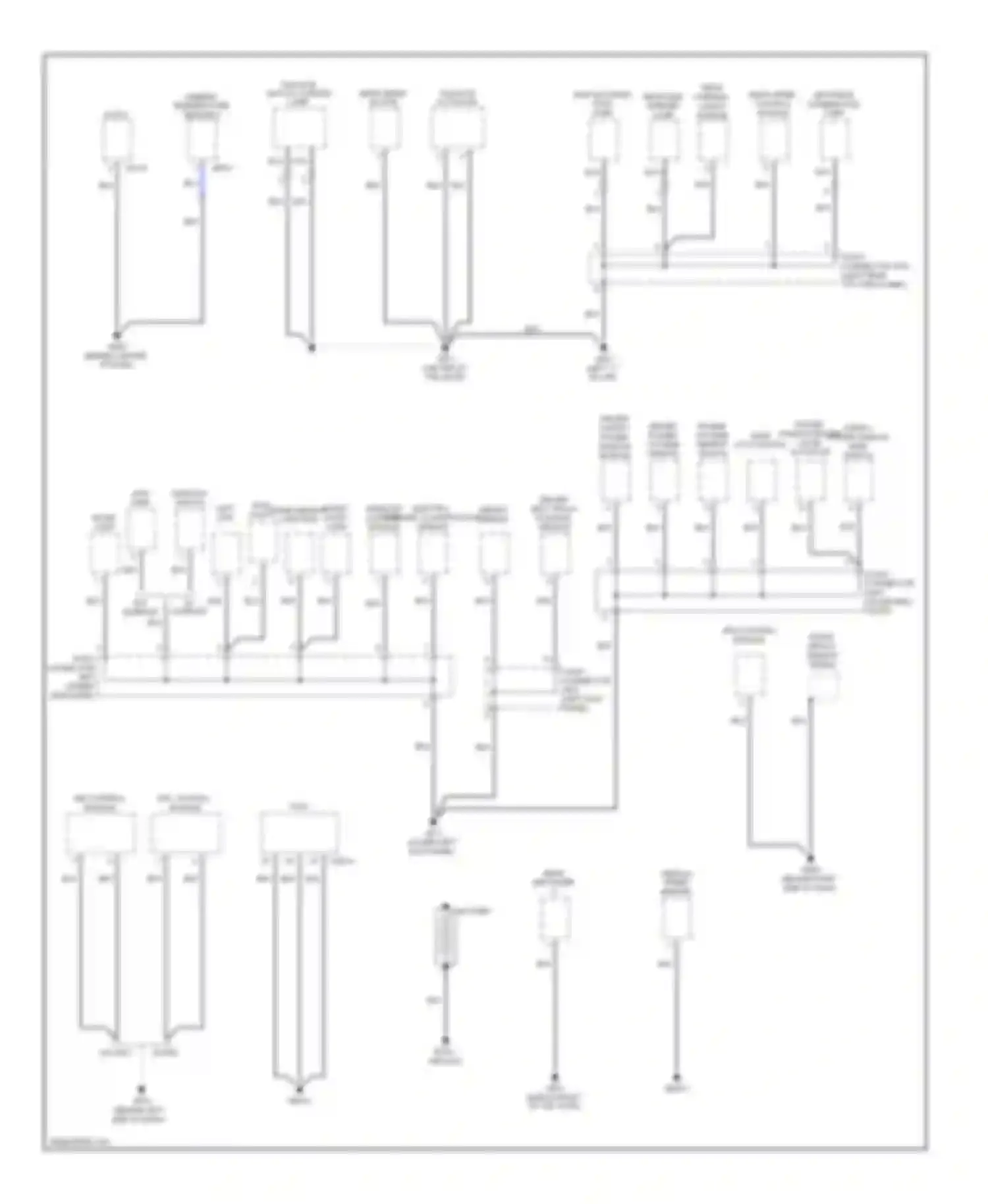 Elantra Hyundai IV (2006-2011): Ground distribution circuit (3 of 3)