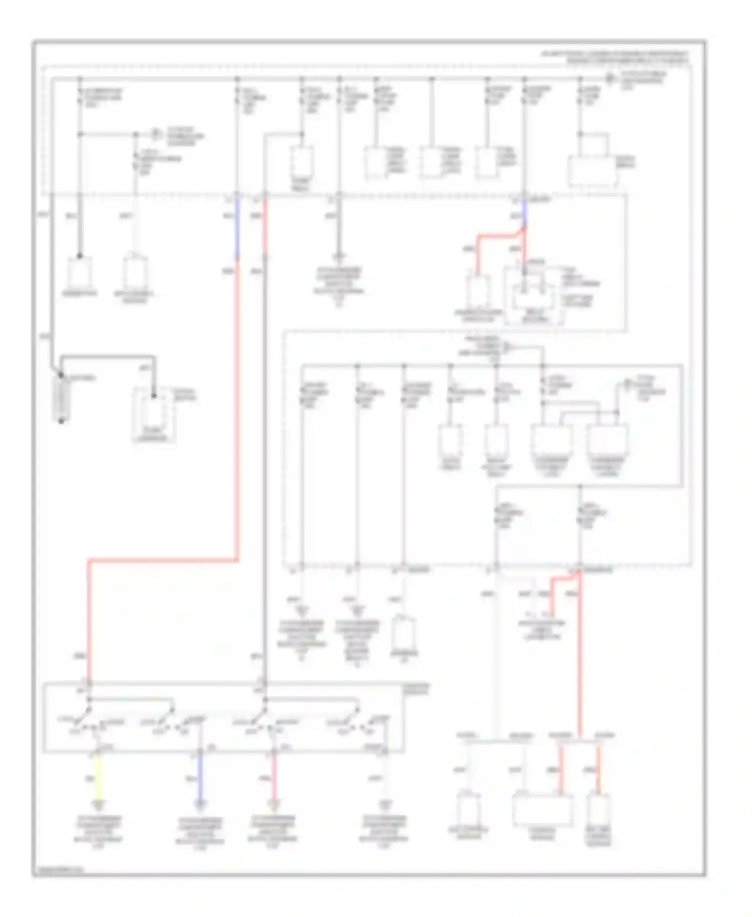 Elantra Hyundai IV (2006-2011): Power distribution circuit (1 of 6)