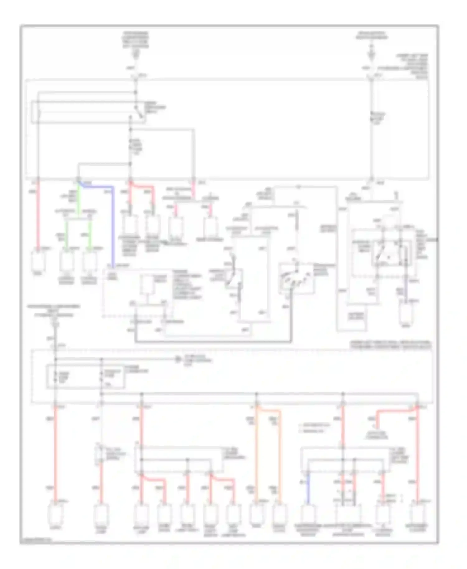 Elantra Hyundai IV (2006-2011): Power distribution circuit (5 of 6)