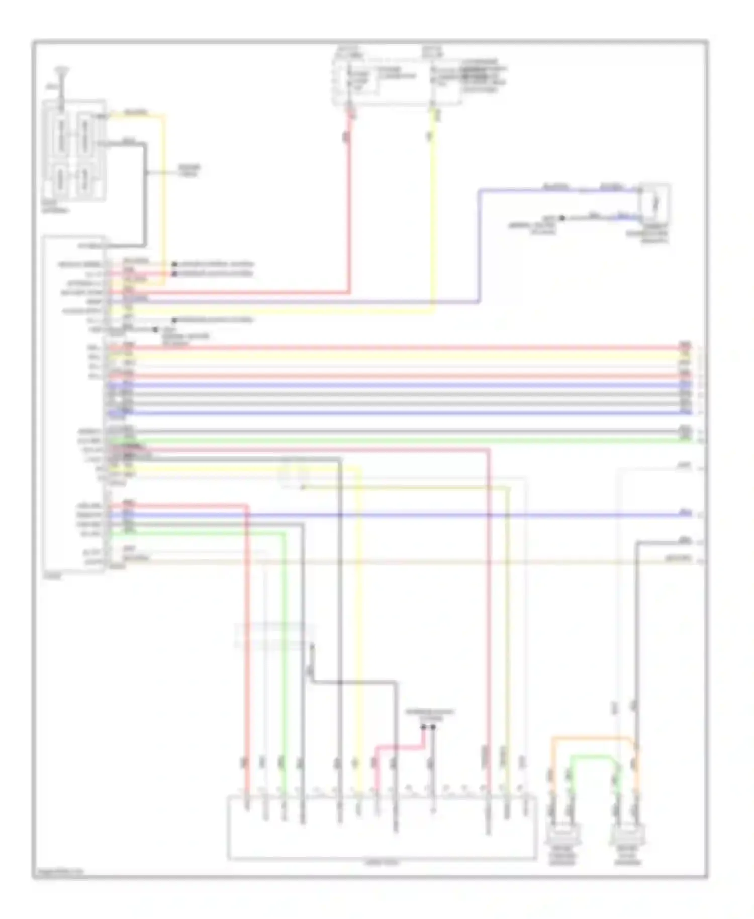 Elantra Hyundai IV (2006-2011): Radio circuit, with amplifier (1 of 2)