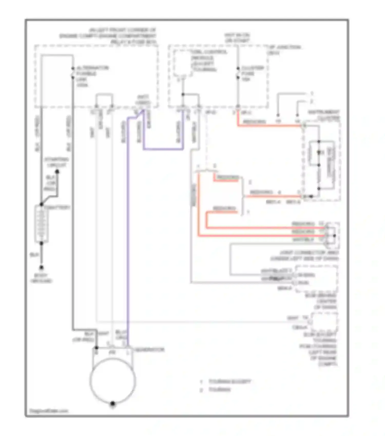 Elantra Hyundai IV (2006-2011): Charging circuit