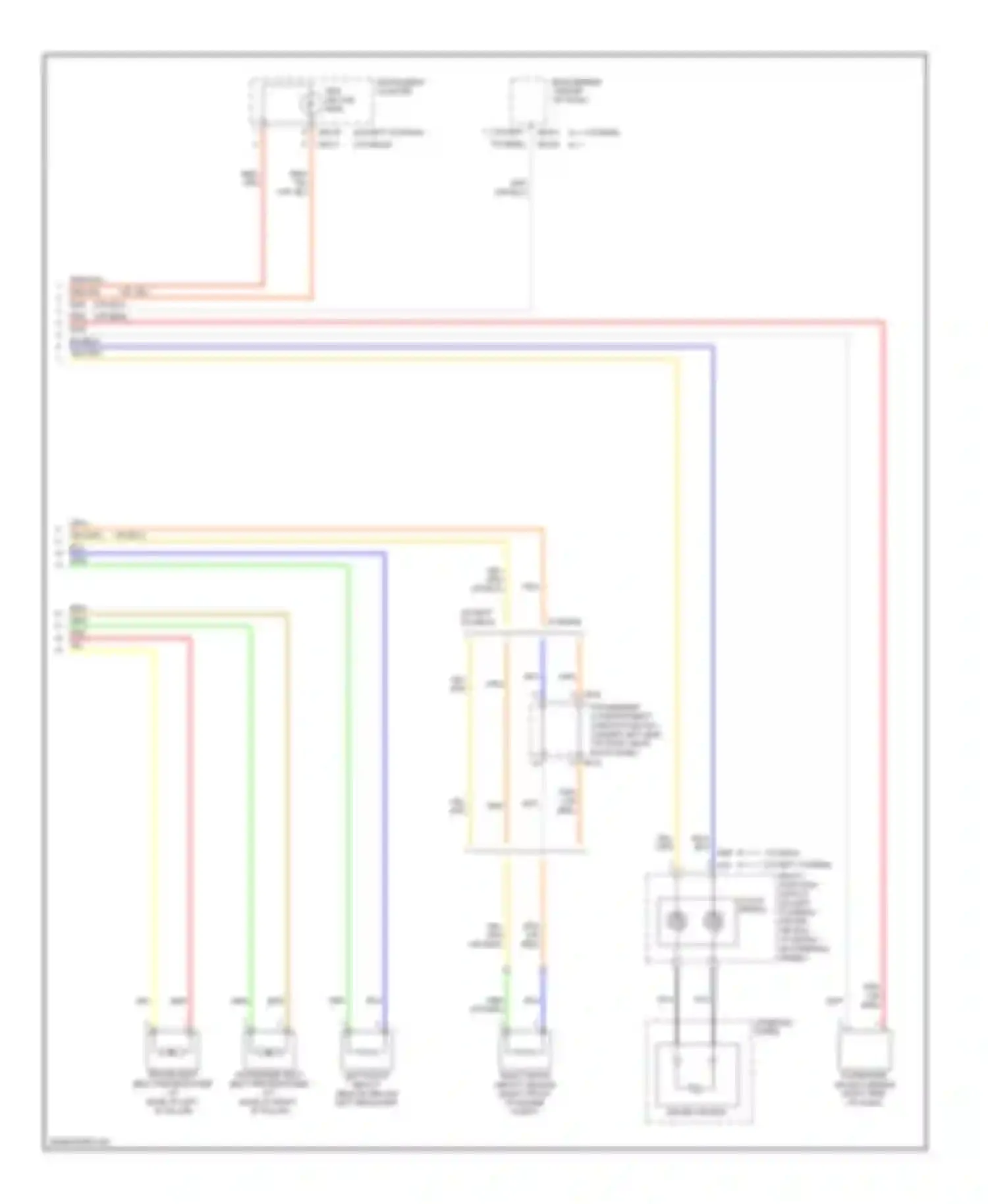 Elantra Hyundai IV (2006-2011): Supplemental restraints circuit, with depowered air bag (2 of 2)
