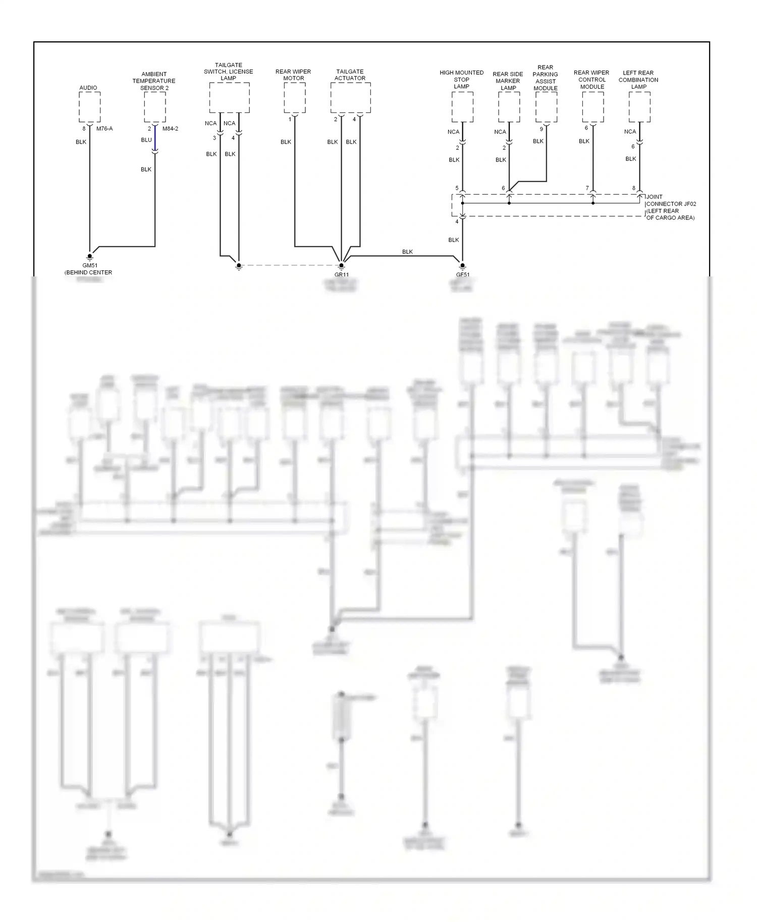 Wiring diagram ambient temperature sensor 2 for Hyundai Elantra IV (2006-2011) (1 of 3)