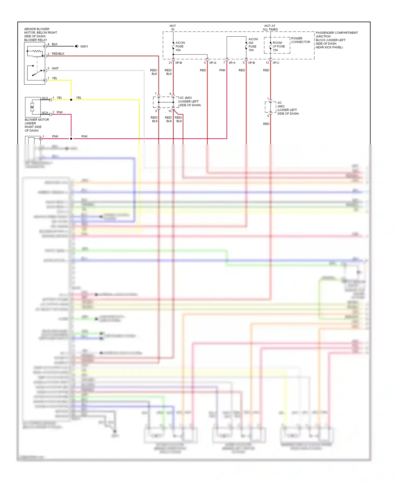 Wiring diagram defogger system for Hyundai Elantra IV (2006-2011) (1 of 4)