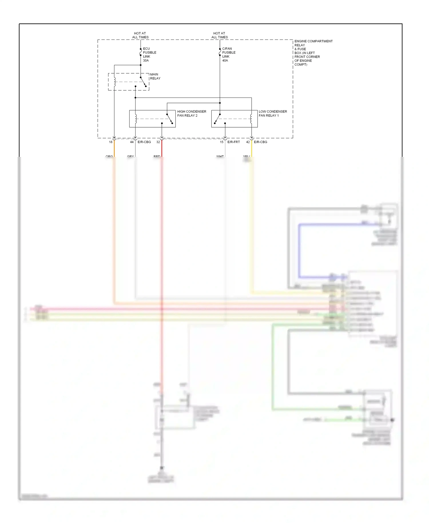 Wiring diagram engine compt) for Hyundai Elantra IV (2006-2011) (1 of 1)