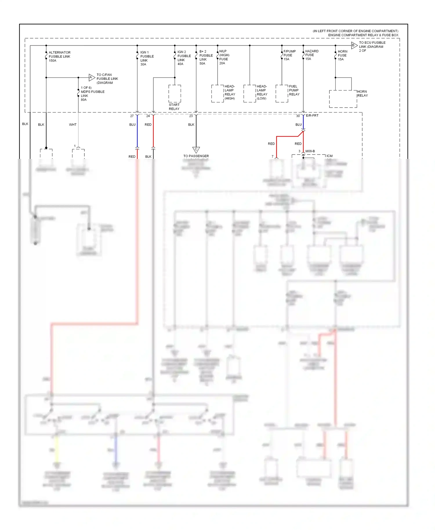 Wiring diagram esc control module for Hyundai Elantra IV (2006-2011) (2 of 4)