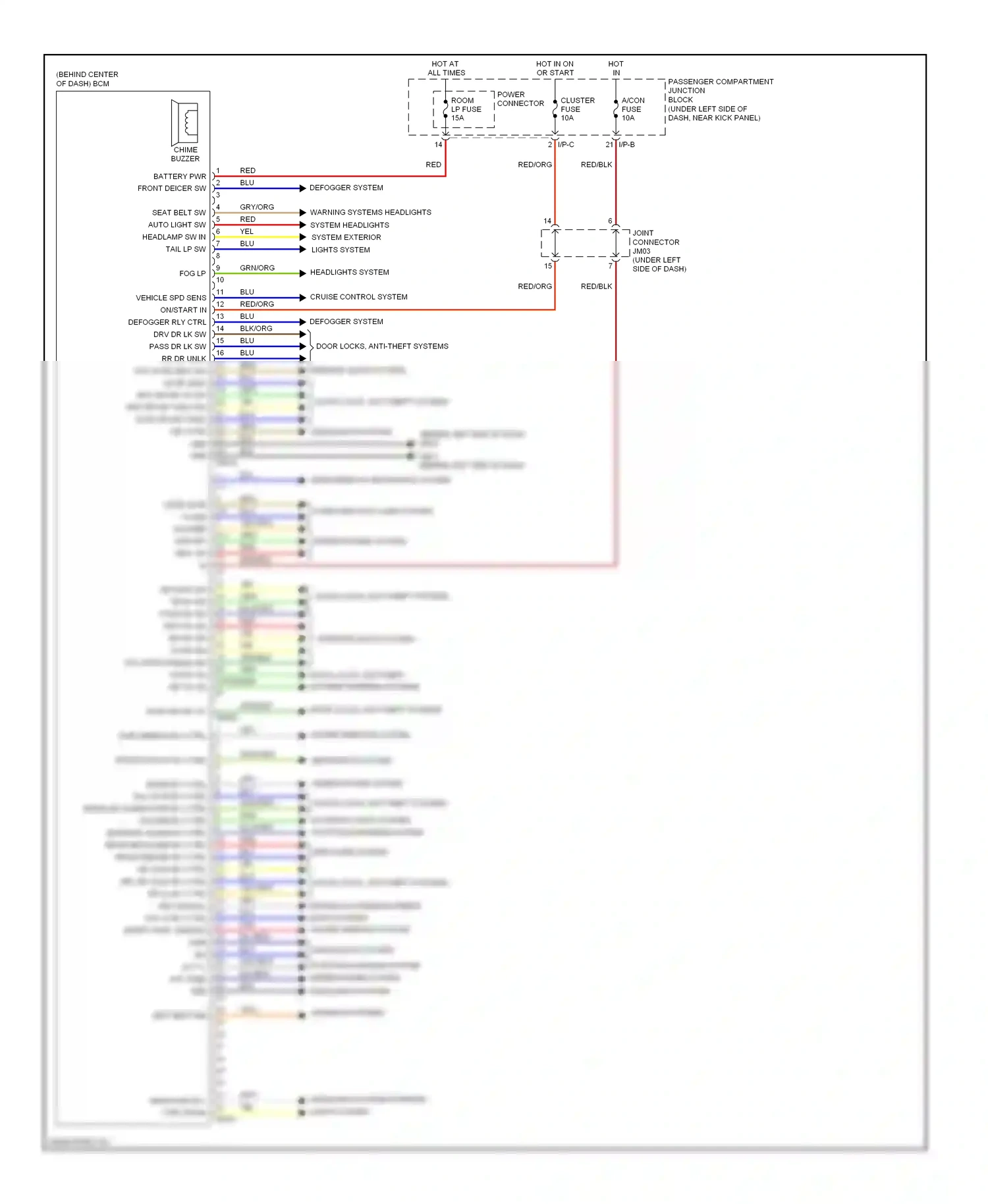 Wiring diagram headlights system for Hyundai Elantra IV (2006-2011) (1 of 4)