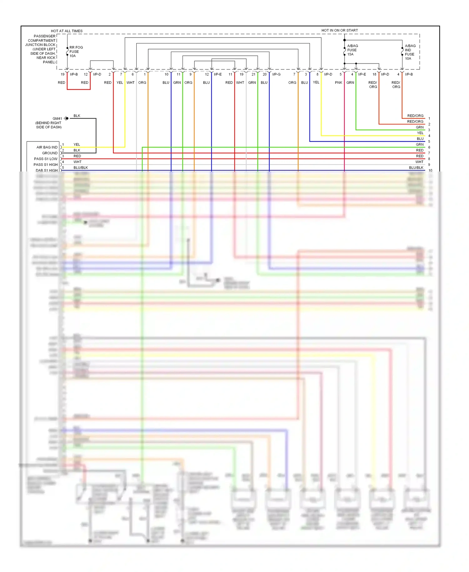 Wiring diagram i/p-d i/p-e for Hyundai Elantra IV (2006-2011) (3 of 3)