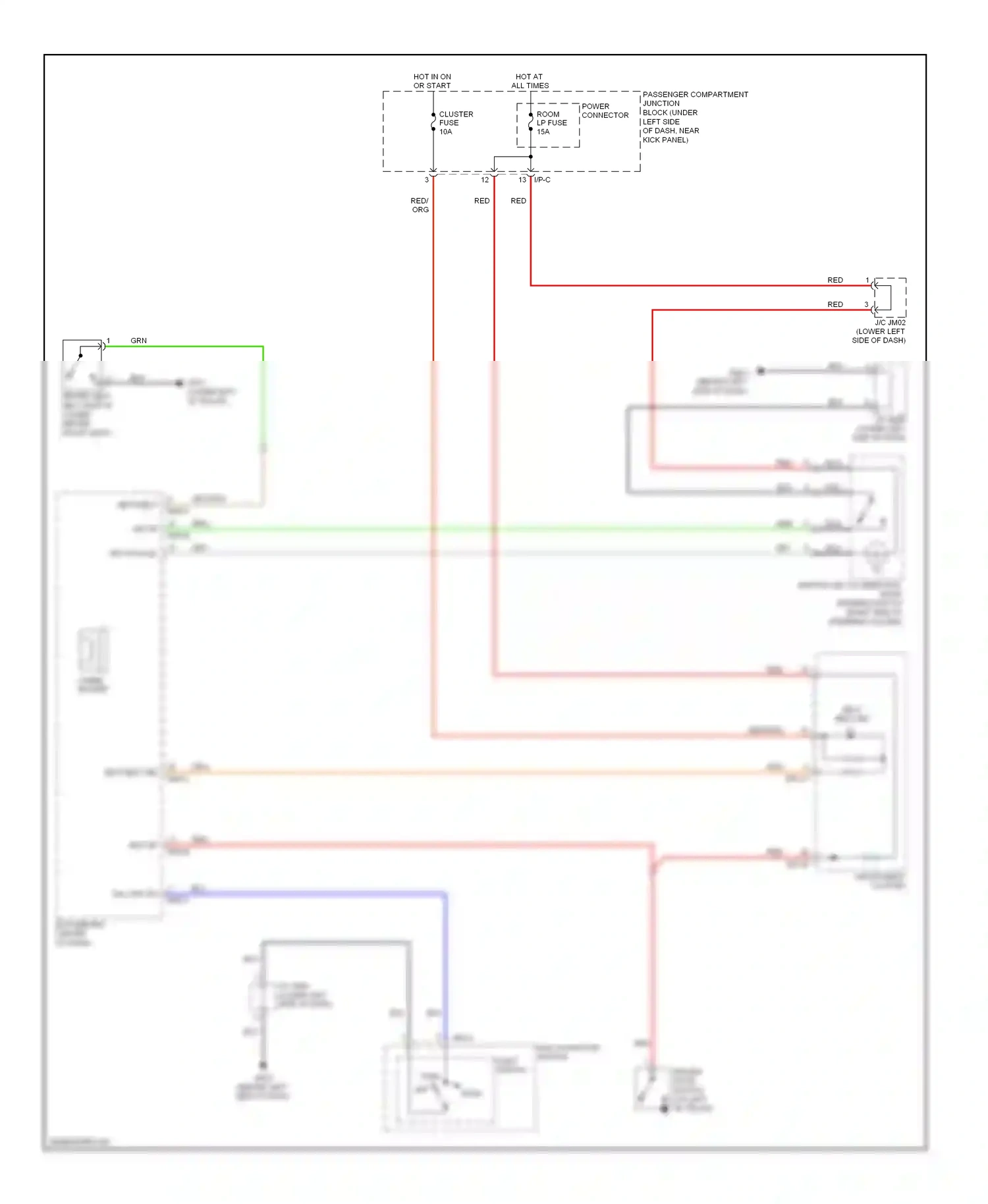 Wiring diagram multi- function switch light switch for Hyundai Elantra IV (2006-2011) (1 of 1)
