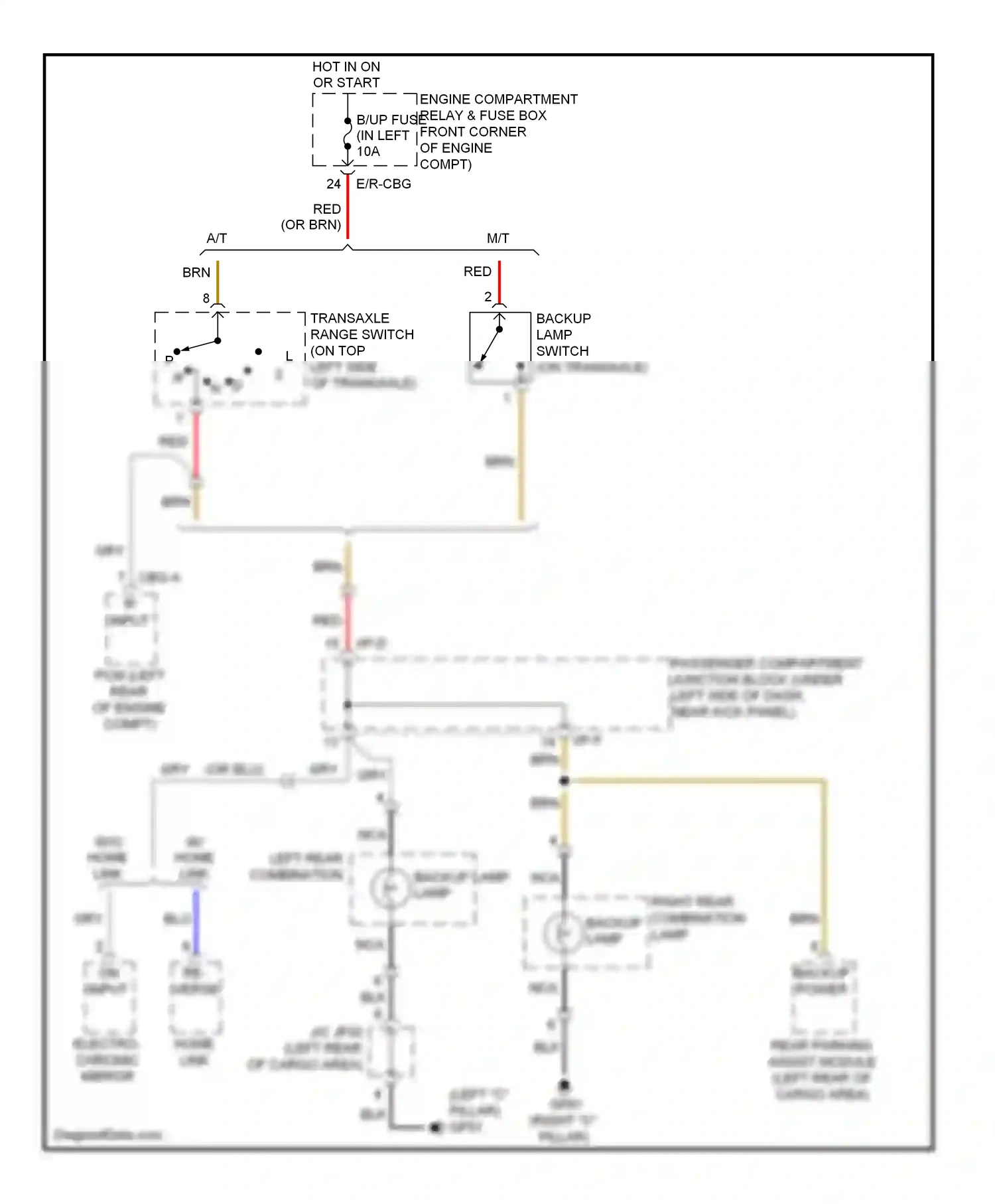 Wiring diagram r input for Hyundai Elantra IV (2006-2011) (1 of 2)