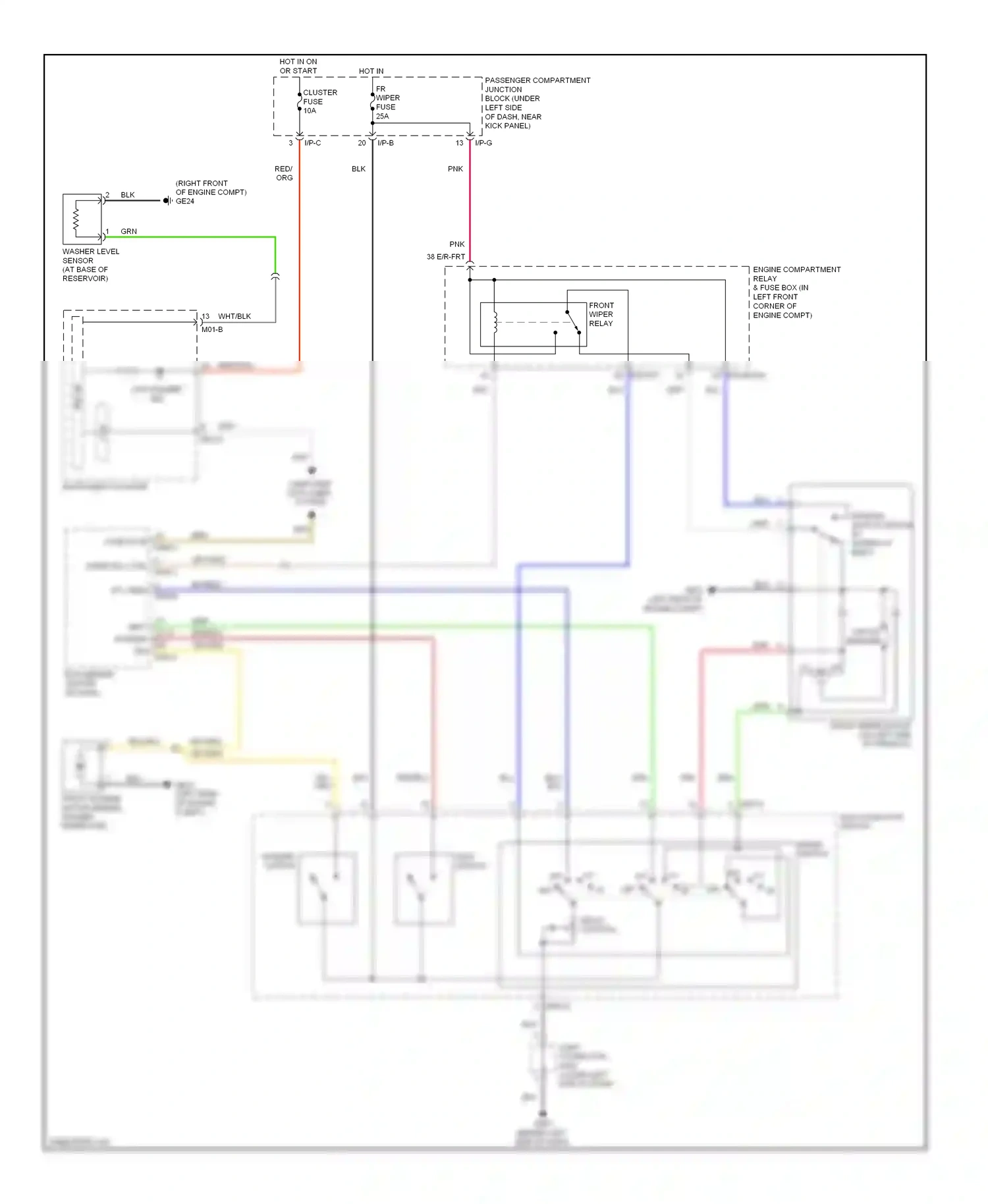 Wiring diagram washer switch for Hyundai Elantra IV (2006-2011) (3 of 3)