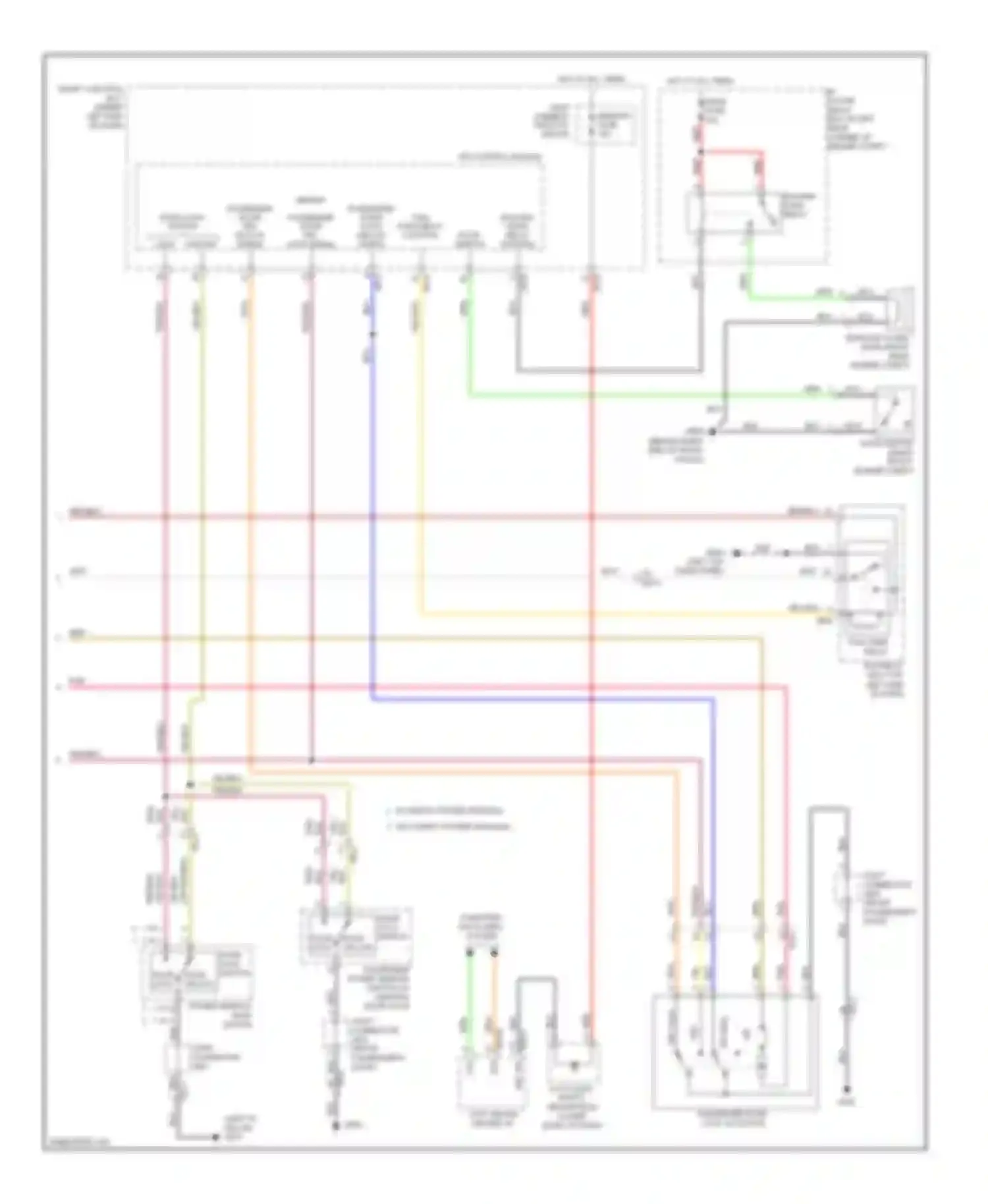Elantra Hyundai V facelift (2013-2016): Forced entry circuit (2 of 2)