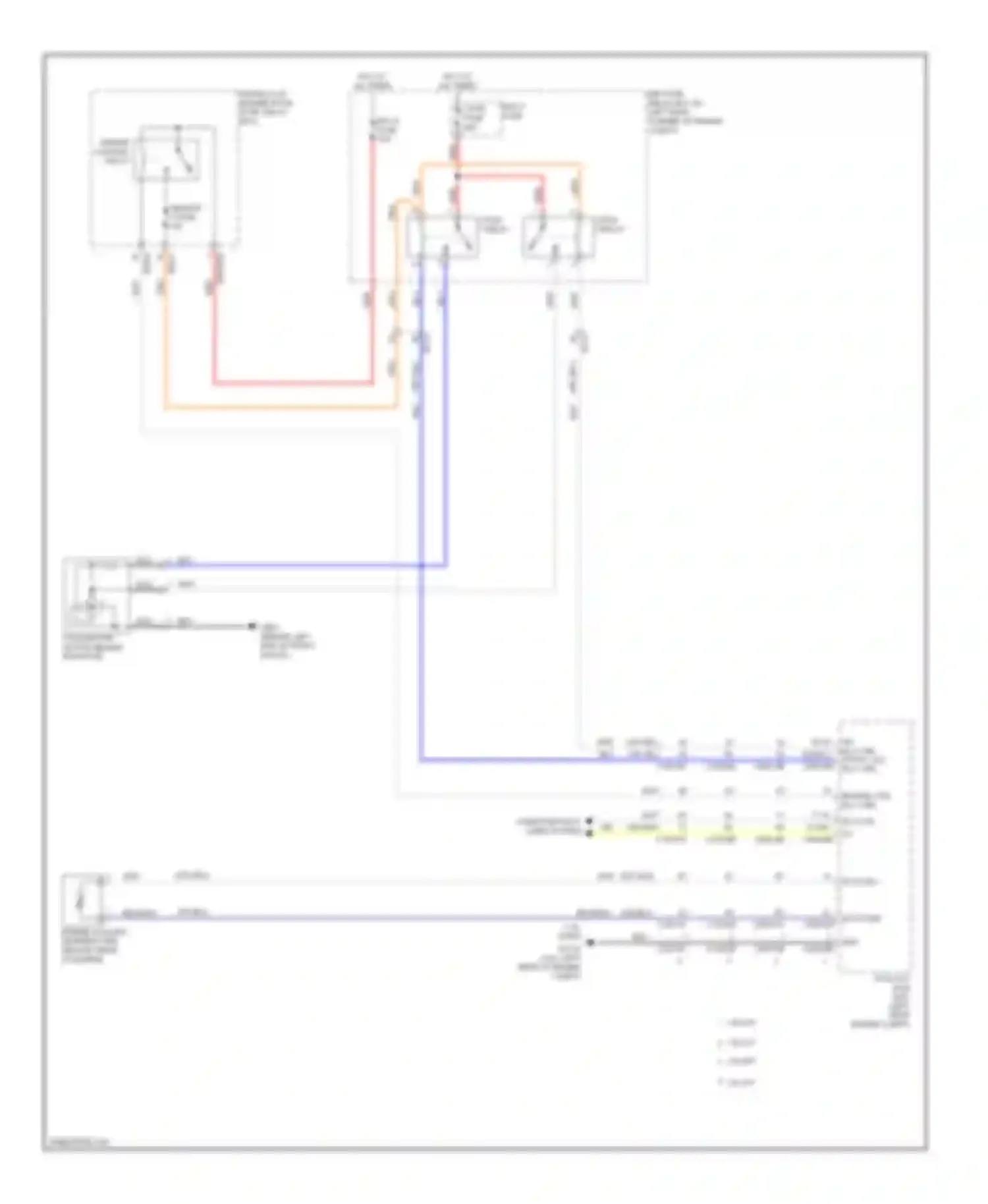 Elantra Hyundai V facelift (2013-2016): Cooling fan circuit