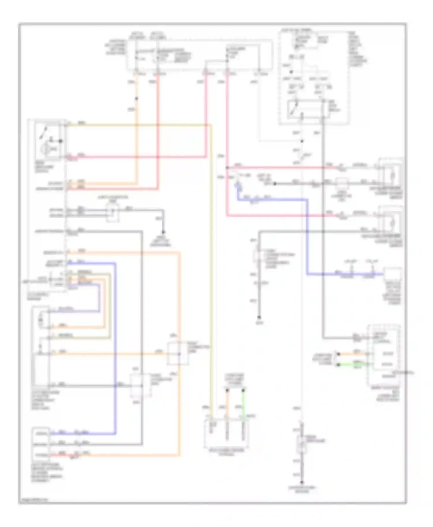 Elantra Hyundai V facelift (2013-2016): Defoggers circuit, with auto defogger