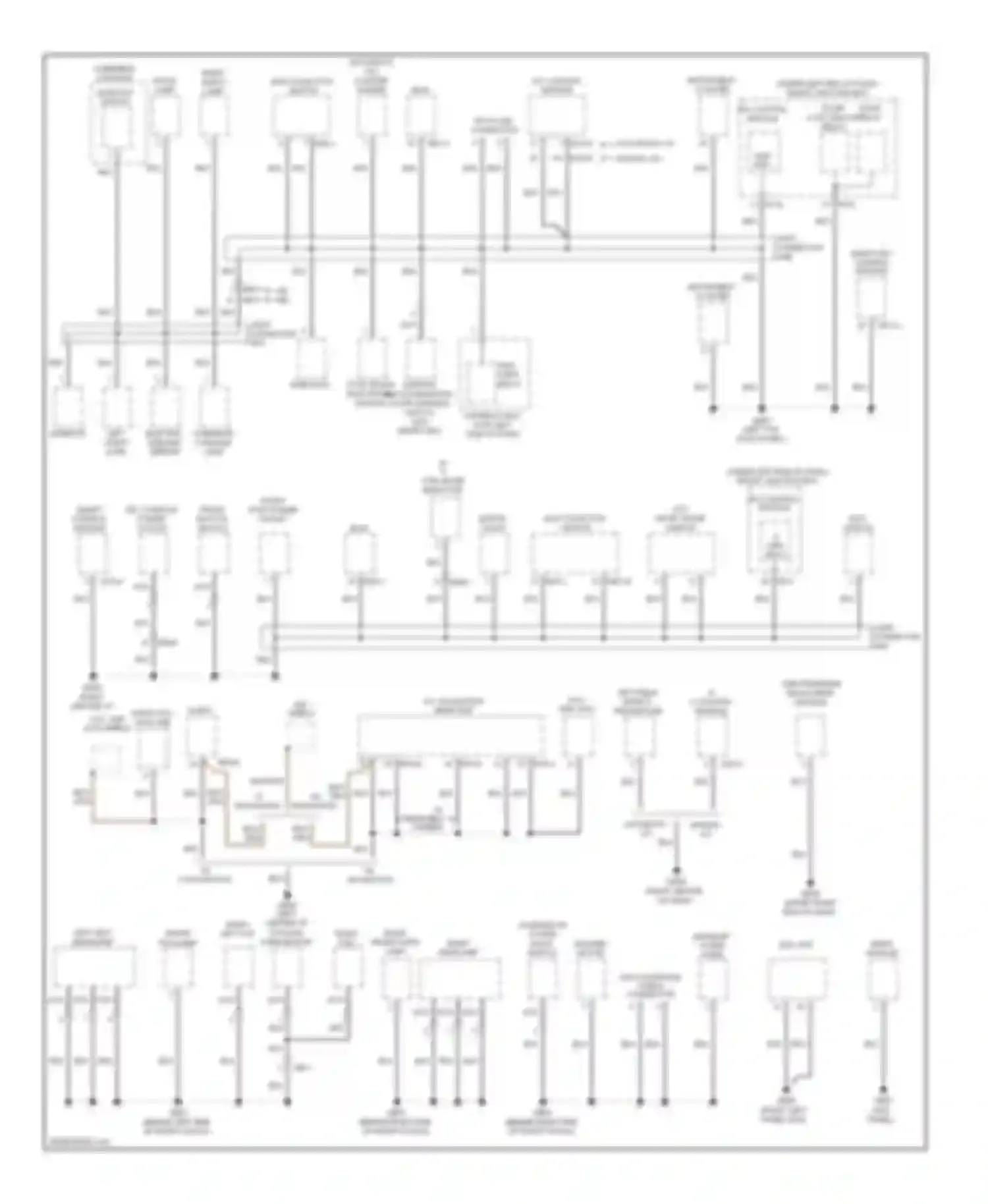 Elantra Hyundai V facelift (2013-2016): Ground distribution circuit (1 of 3)