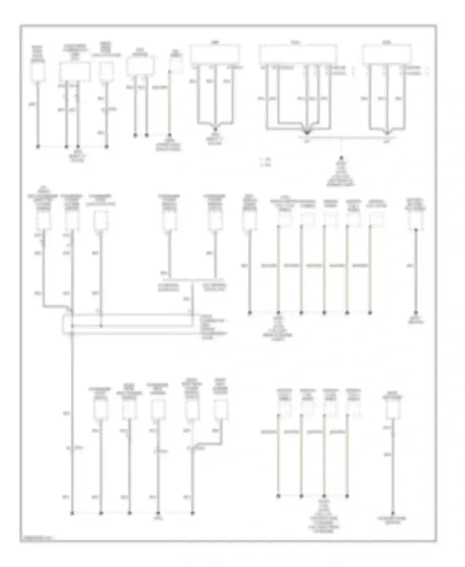 Elantra Hyundai V facelift (2013-2016): Ground distribution circuit (3 of 3)