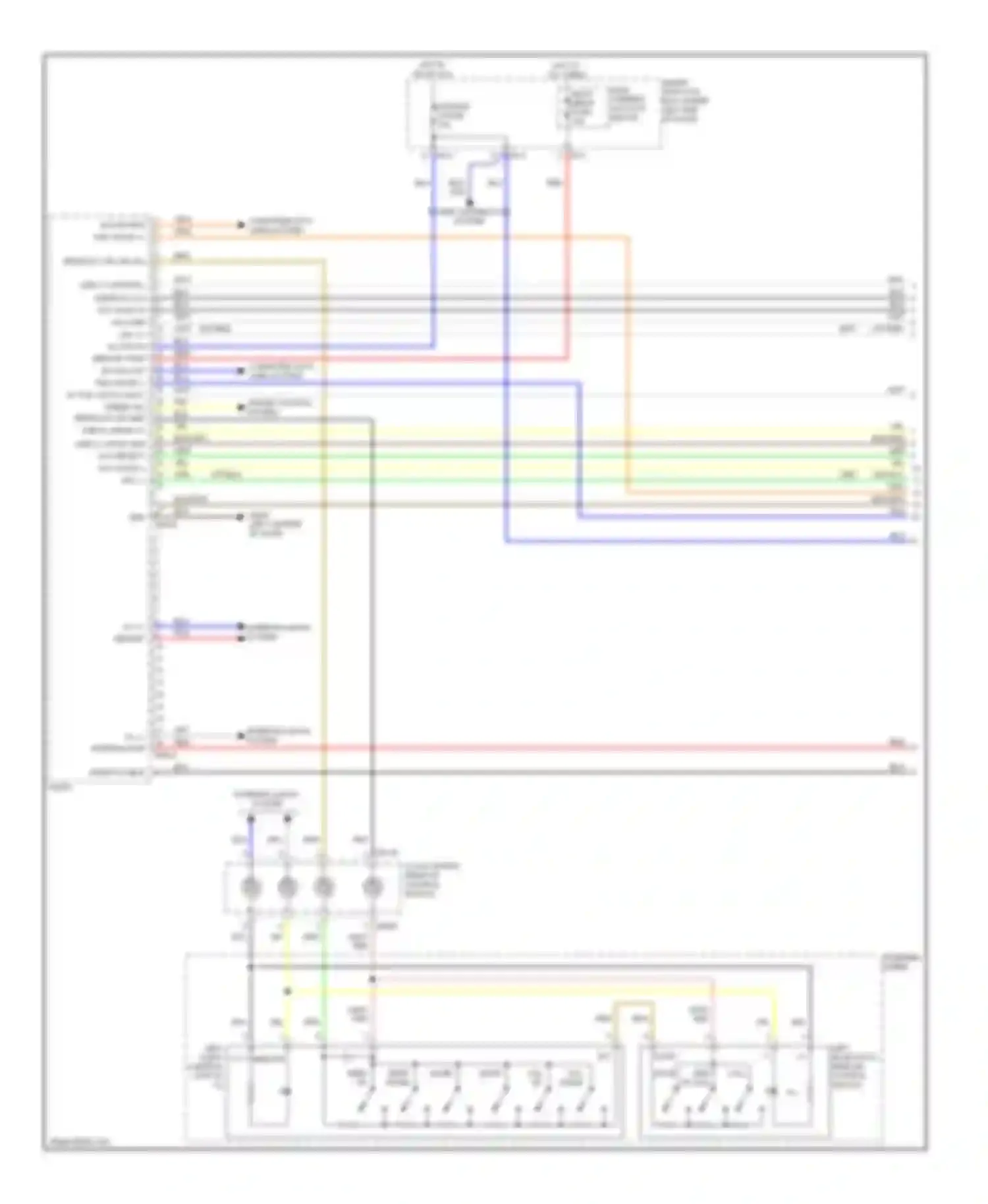 Elantra Hyundai V facelift (2013-2016): Radio circuit, without navigation with amplifier (1 of 3)