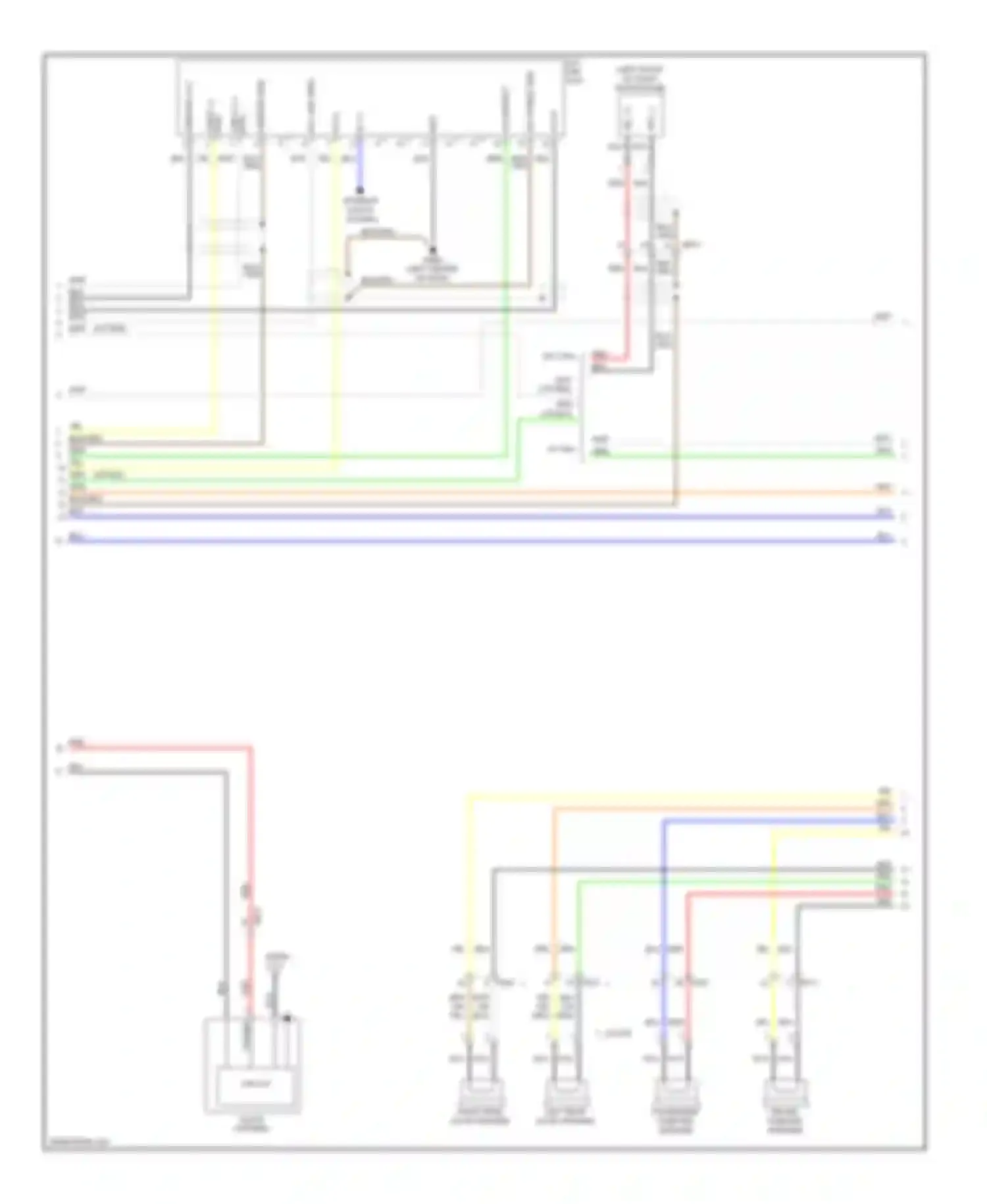Elantra Hyundai V facelift (2013-2016): Radio circuit, without navigation with amplifier (2 of 3)