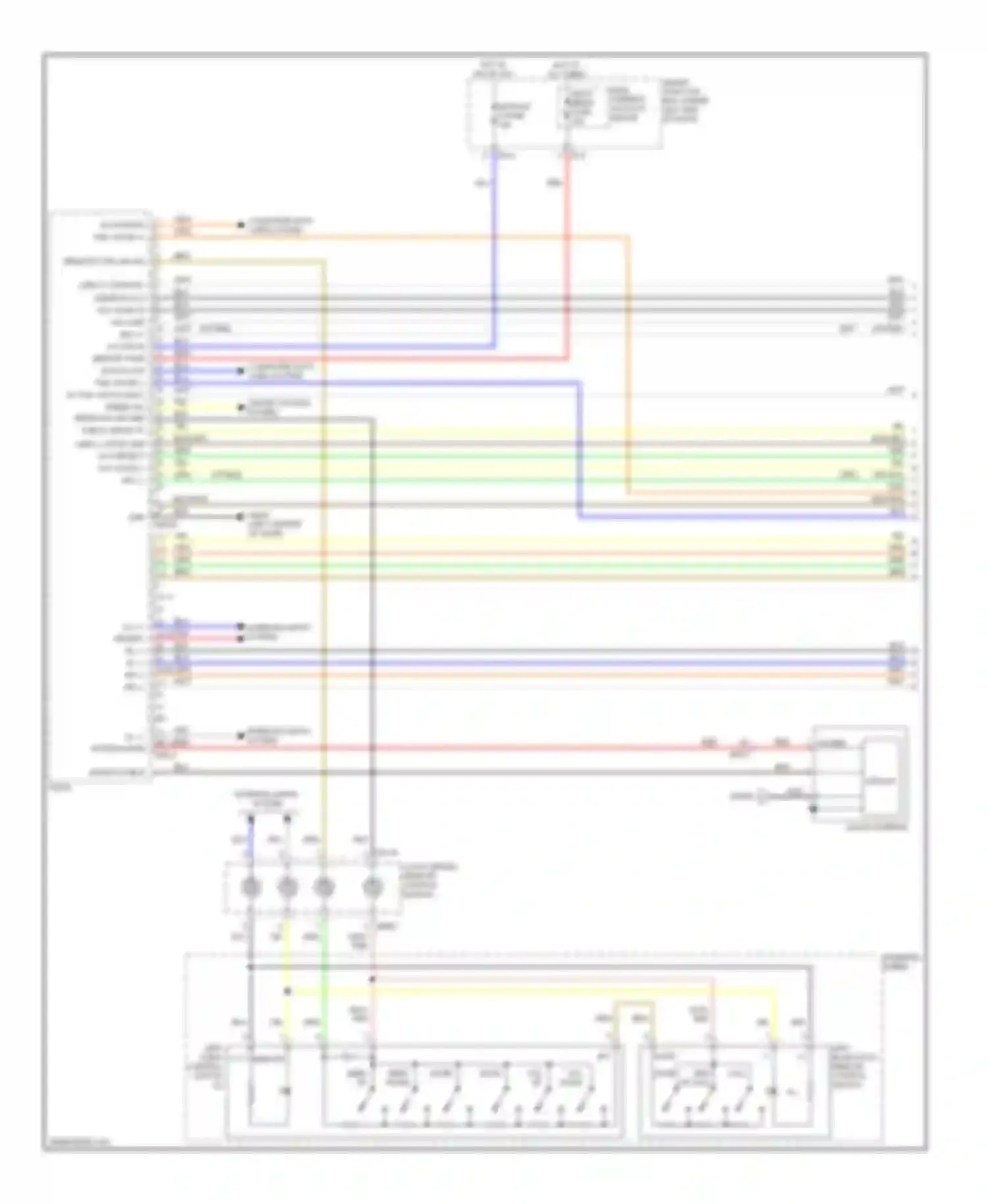 Elantra Hyundai V facelift (2013-2016): Radio circuit, without navigation without amplifier (1 of 2)