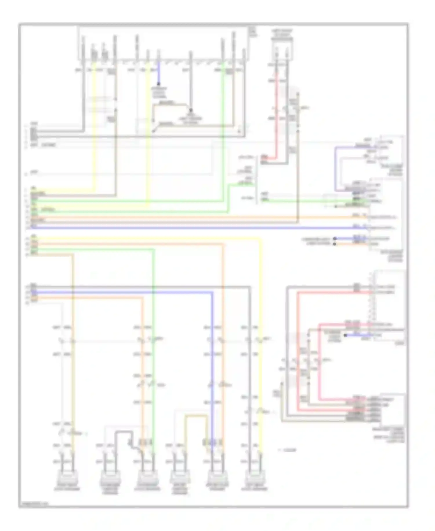 Elantra Hyundai V facelift (2013-2016): Radio circuit, without navigation without amplifier (2 of 2)