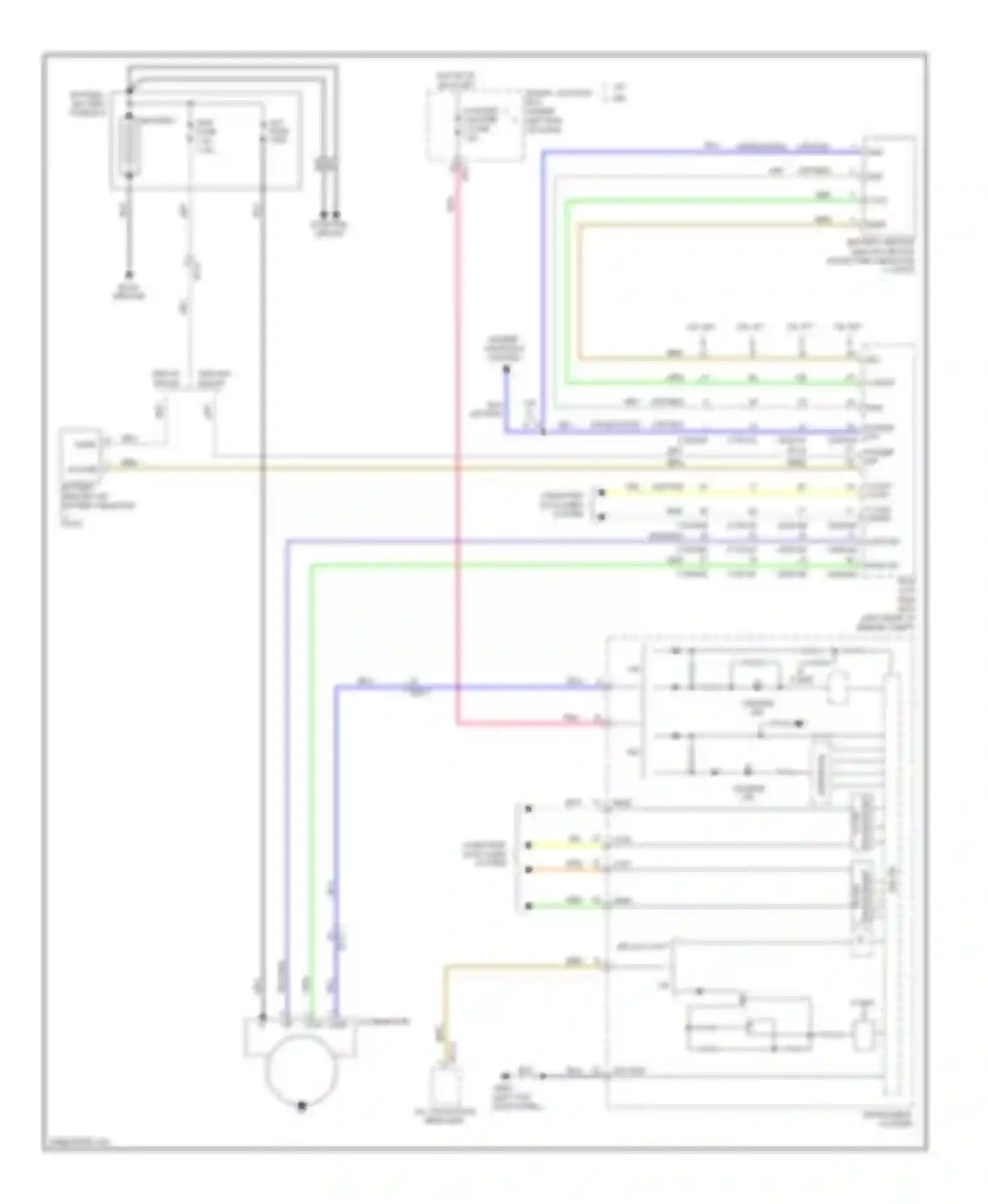 Elantra Hyundai V facelift (2013-2016): Charging circuit
