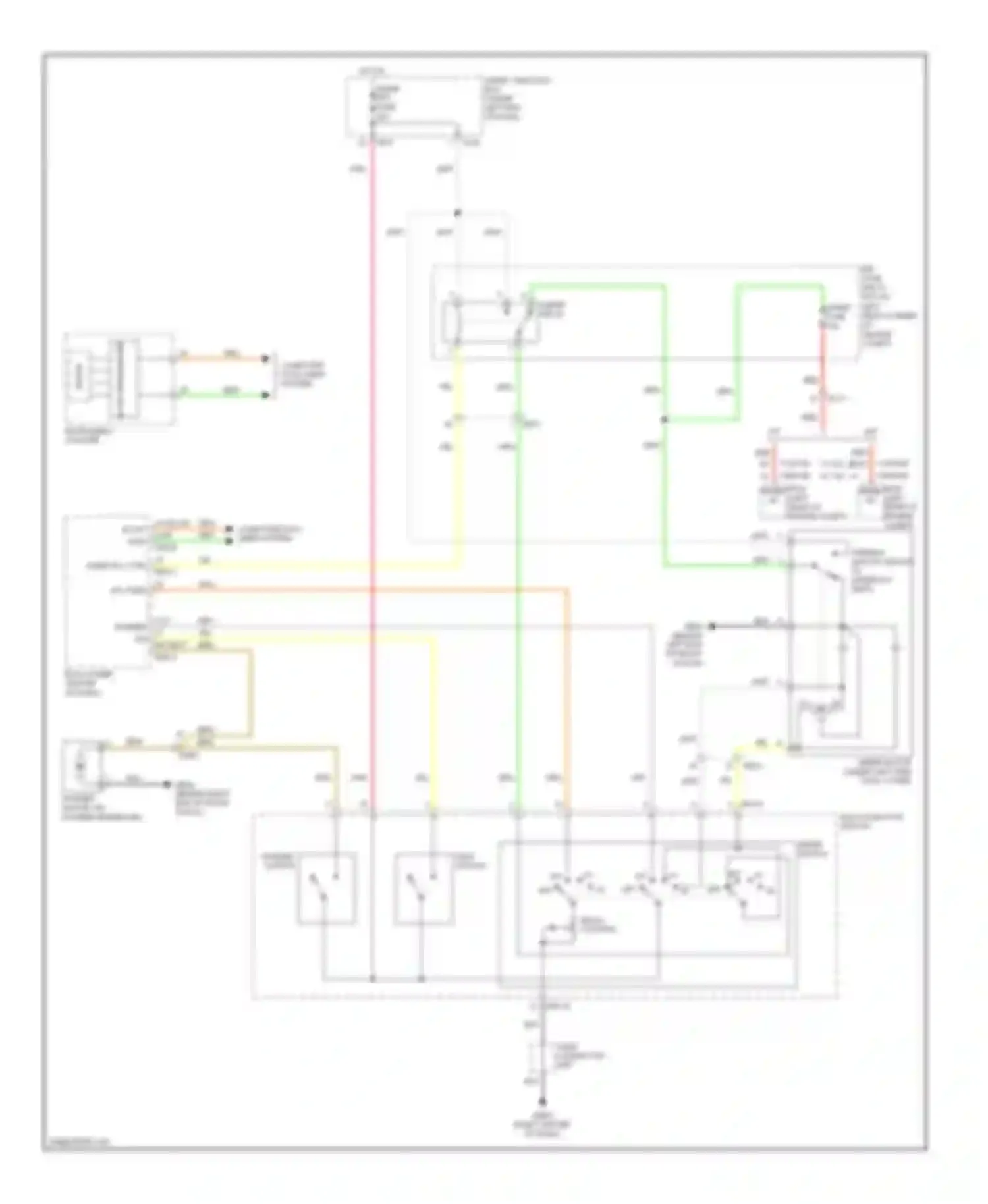 Elantra Hyundai V facelift (2013-2016): Wiper/washer circuit