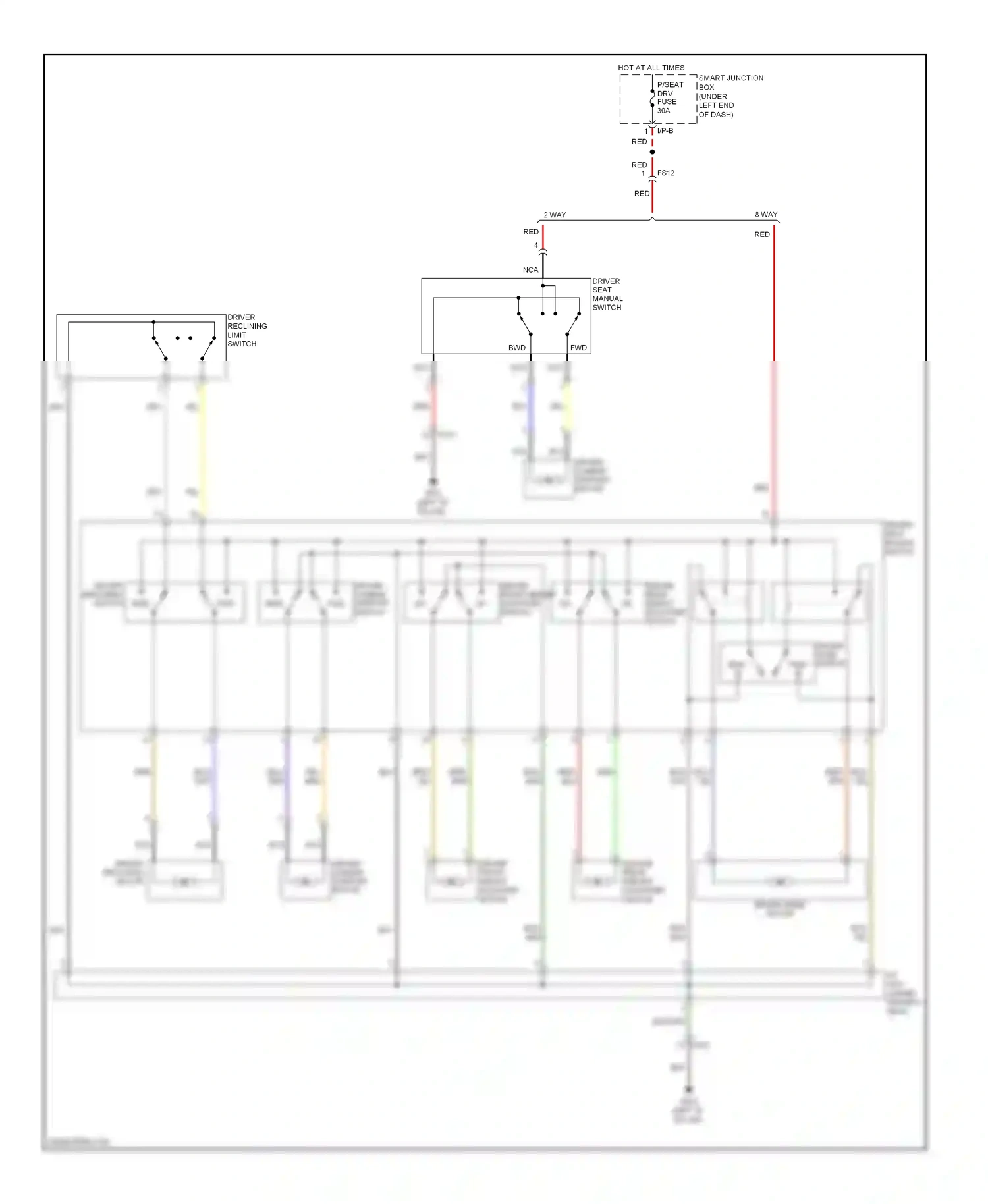 Wiring diagram 8 way for Hyundai Elantra V facelift (2013-2016) (2 of 2)