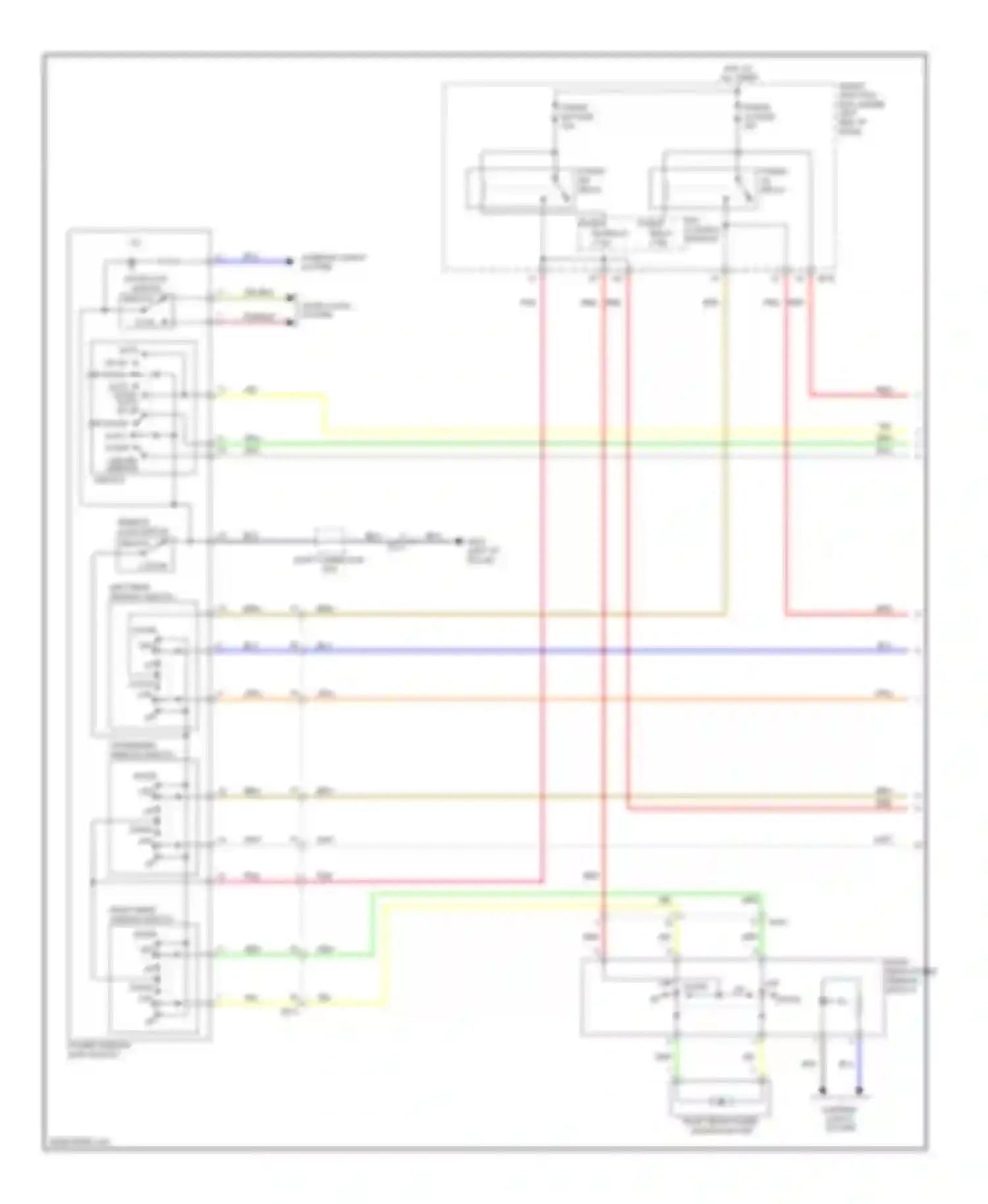 Wiring diagram auto up up off down auto down auto up up off down auto down driver window switch for Hyundai Elantra V facelift (2013-2016) (1 of 2)