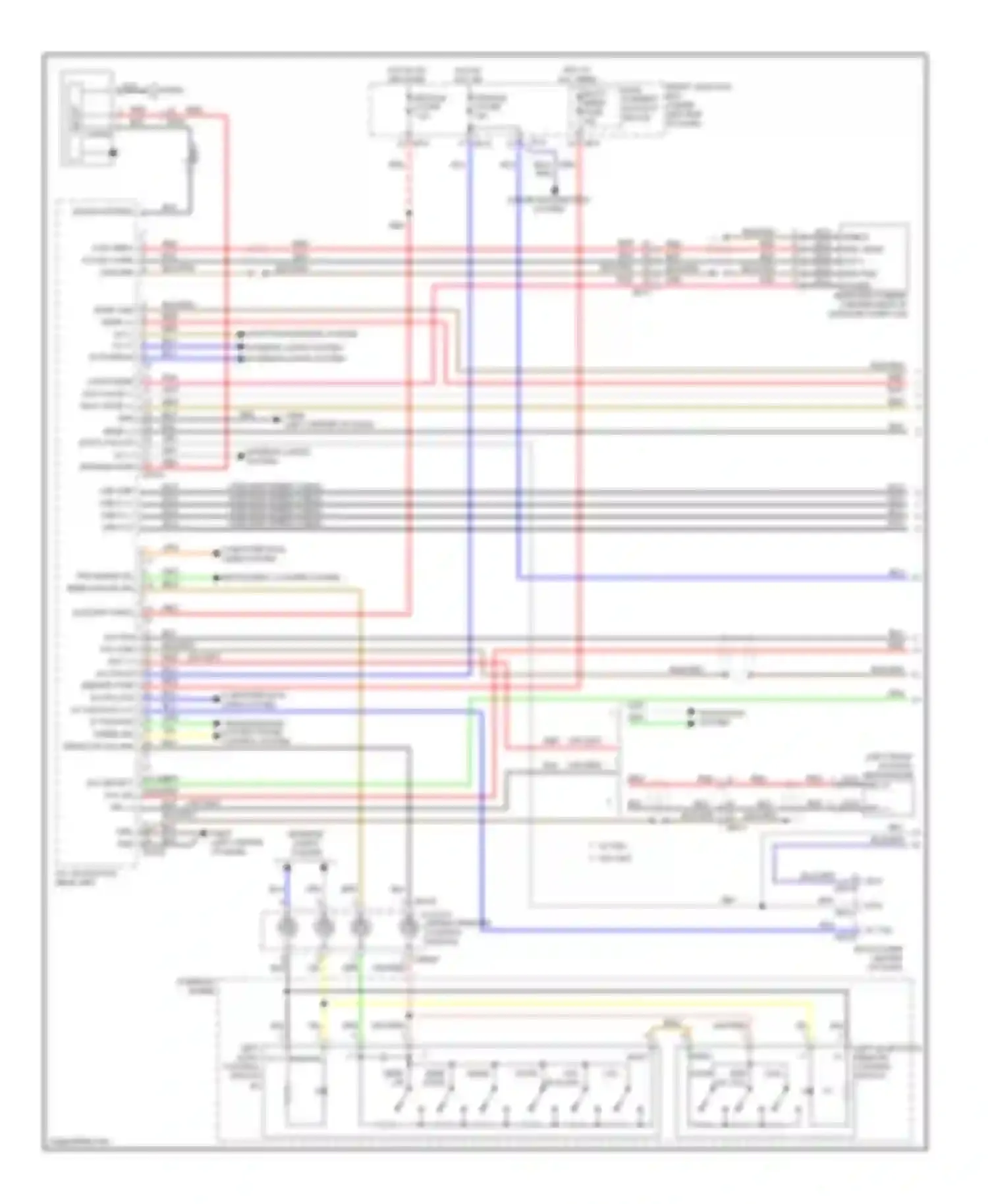 Wiring diagram a/v, navigation head unit for Hyundai Elantra V facelift (2013-2016) (9 of 16)
