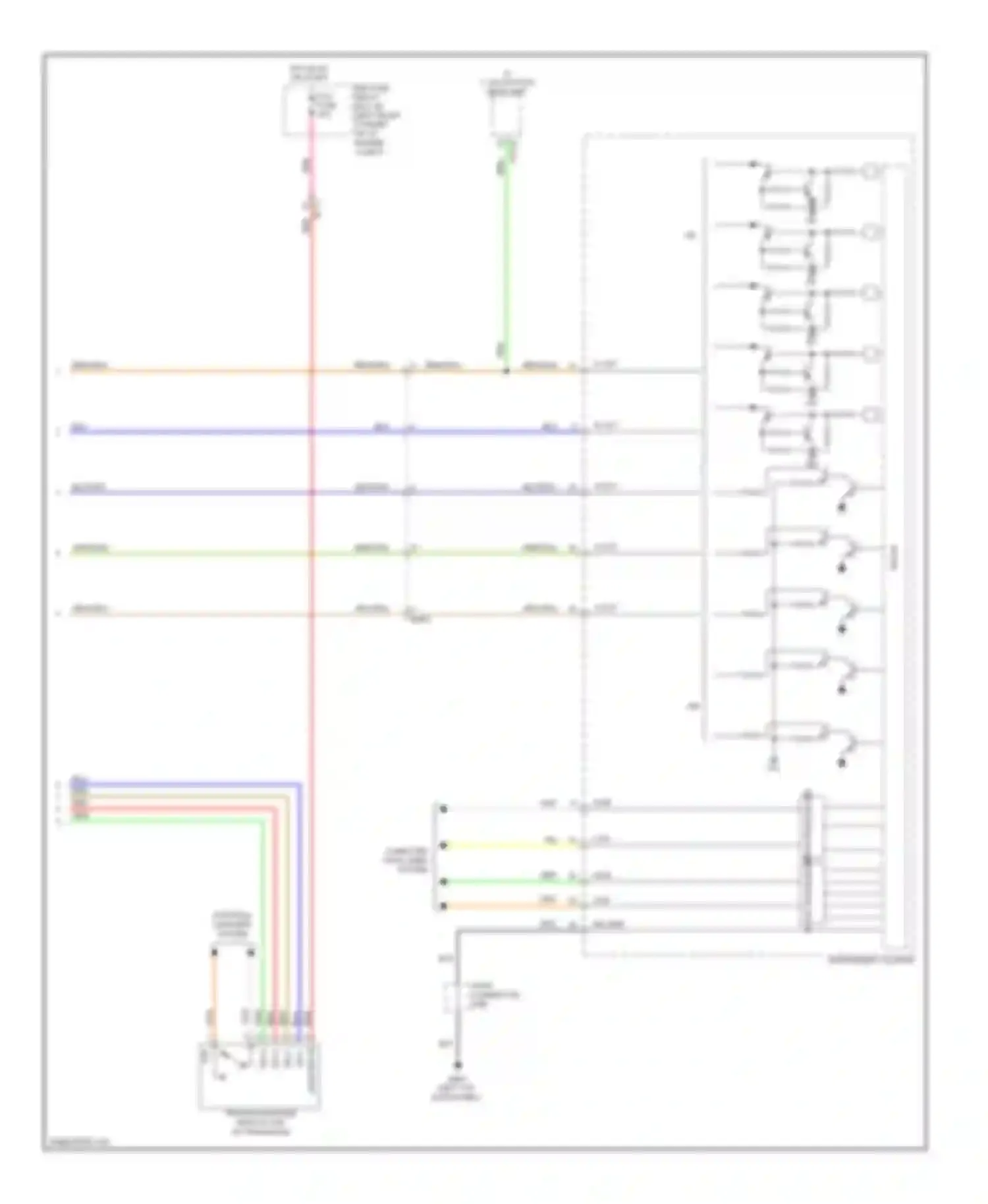 Wiring diagram a/v, navigation head unit for Hyundai Elantra V facelift (2013-2016) (11 of 16)