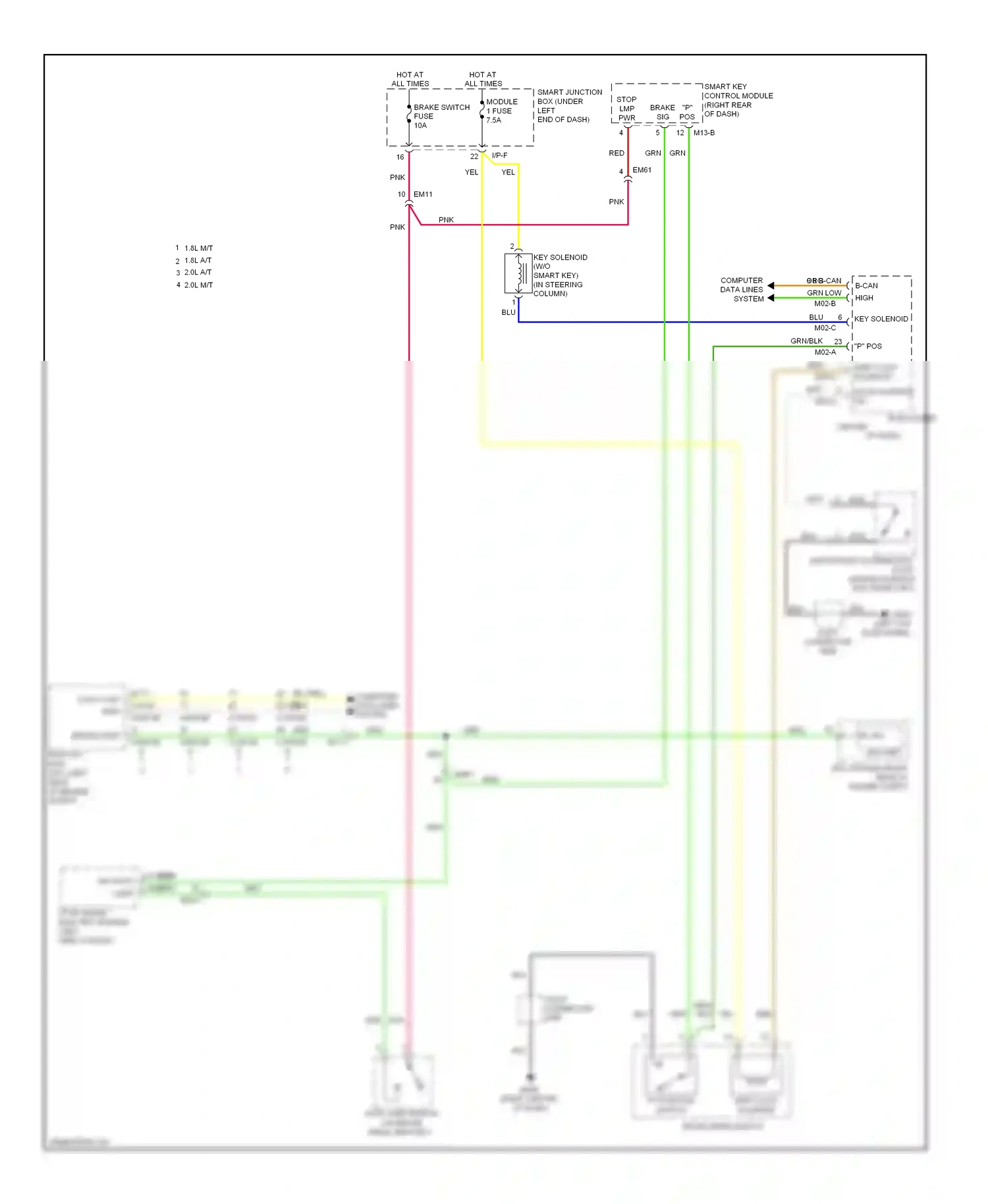 Wiring diagram blu for Hyundai Elantra V facelift (2013-2016) (108 of 116)