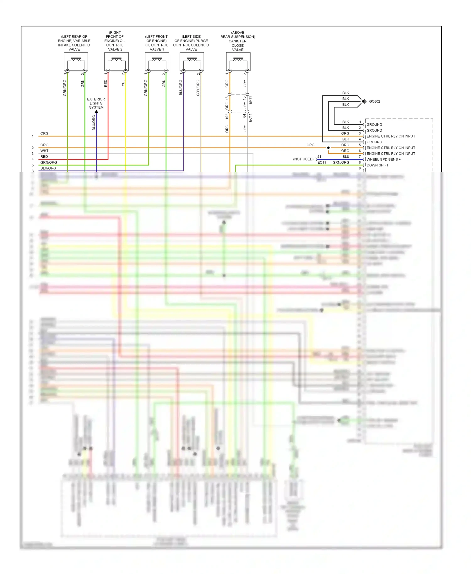 Wiring diagram brake light switch for Hyundai Elantra V facelift (2013-2016) (1 of 4)