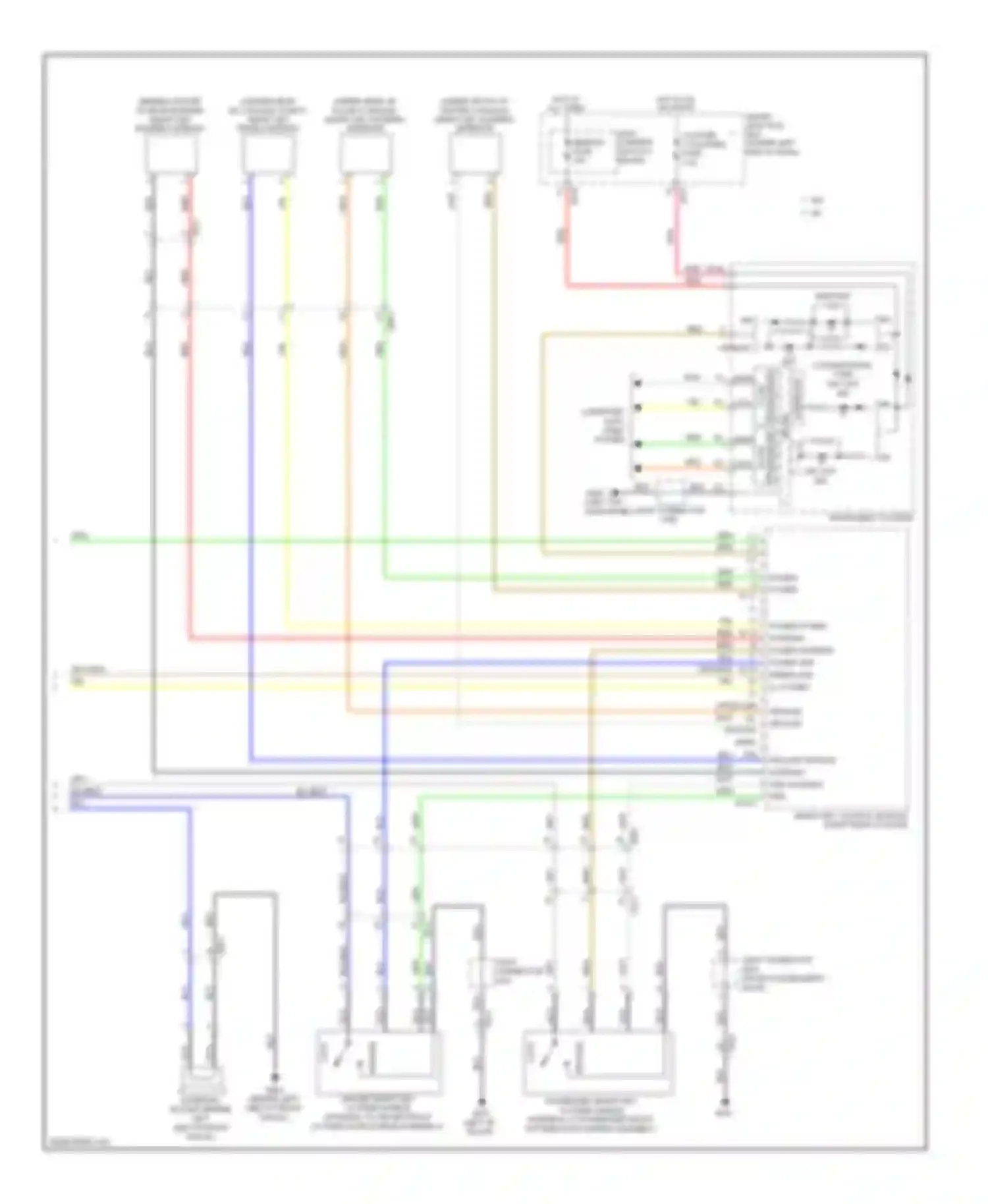 Wiring diagram cluster 1 cluster fuse for Hyundai Elantra V facelift (2013-2016) (2 of 2)