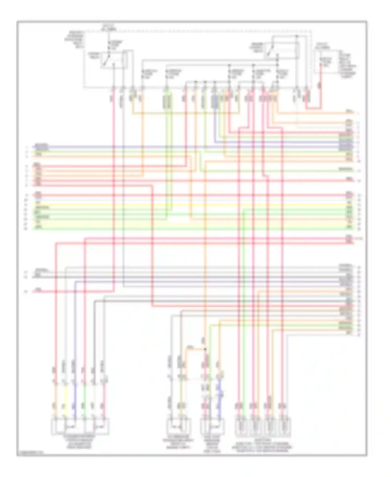 Wiring diagram e/r fuse, relay box (in left rear corner of engine for Hyundai Elantra V facelift (2013-2016) (2 of 2)